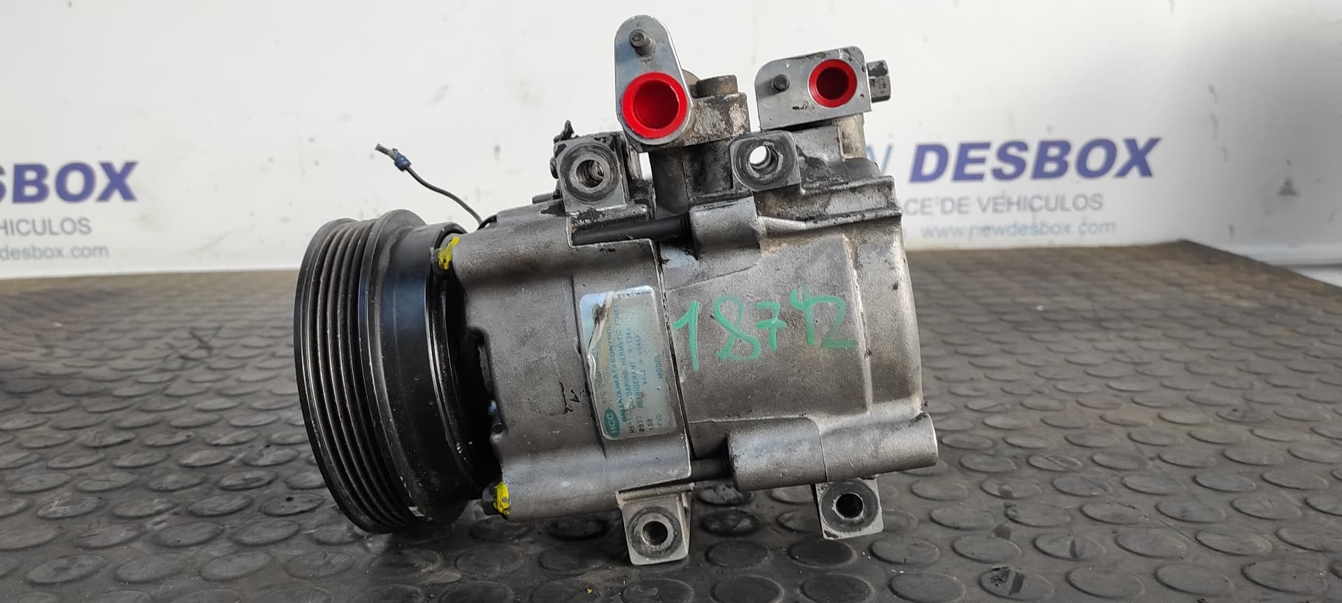 Recambio de COMPRESOR AIRE ACONDICIONADO para HYUNDAI TRAJET (FO) 2.0 16V CAT G4JPG referencia OEM IAM H91   - AZUL