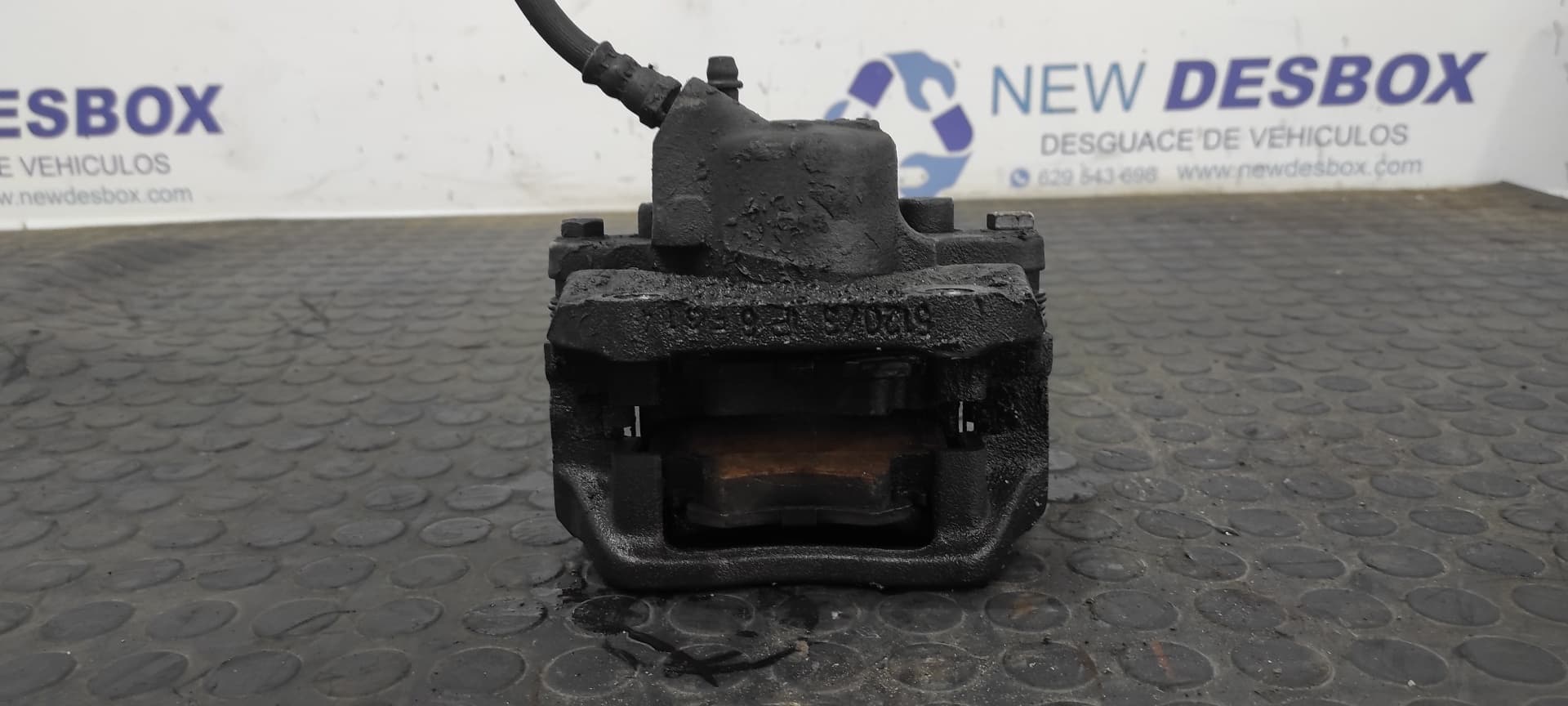 Recambio de PINZA DE FRENO DELANTERA IZQUIERDA para DACIA LOGAN Ambiance K7M F7 referencia OEM IAM 133415   - BLANCO 4