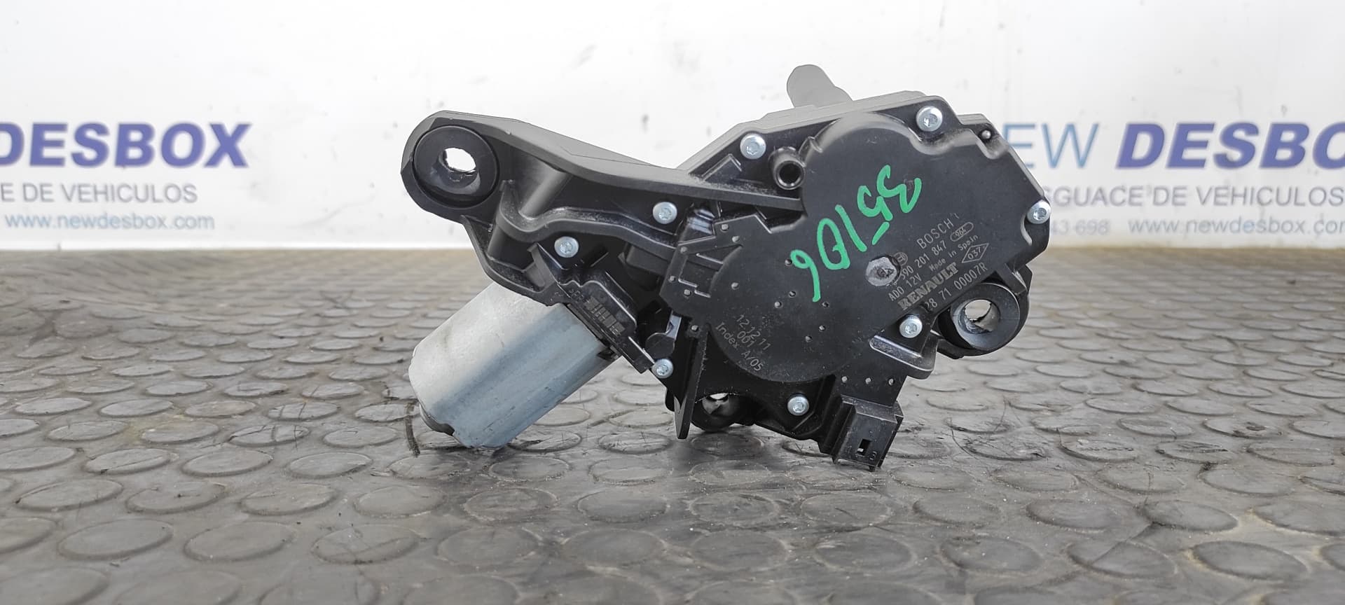 Recambio de MOTOR LIMPIA TRASERO para RENAULT MEGANE III BERLINA 5 P GT-Style H5F 4A referencia OEM IAM 287100007R   - BLANCO 5