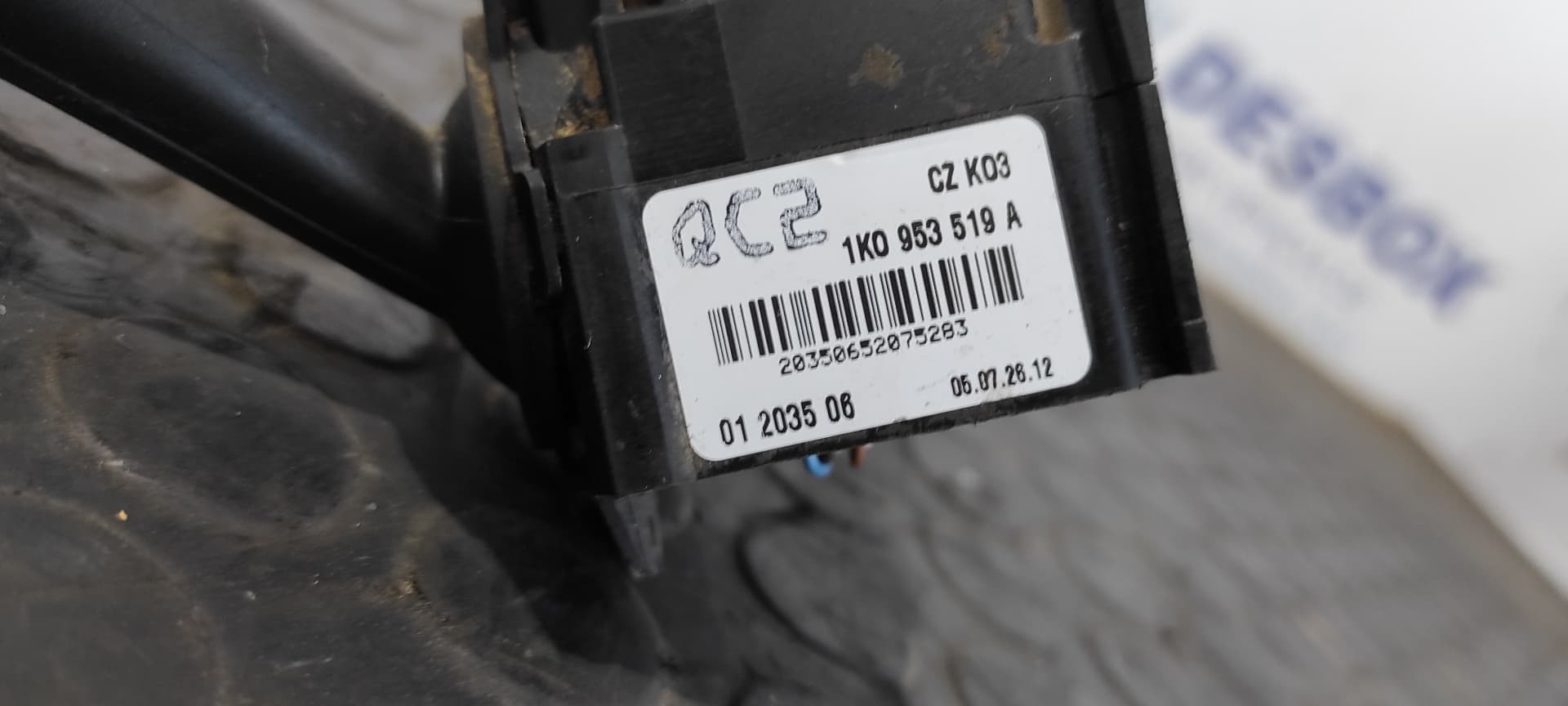 Recambio de MANDO LIMPIA para VOLKSWAGEN CADDY KA/KB (2K) 1.9 TDI BLS referencia OEM IAM 1K0953519A   - BLANCO 8