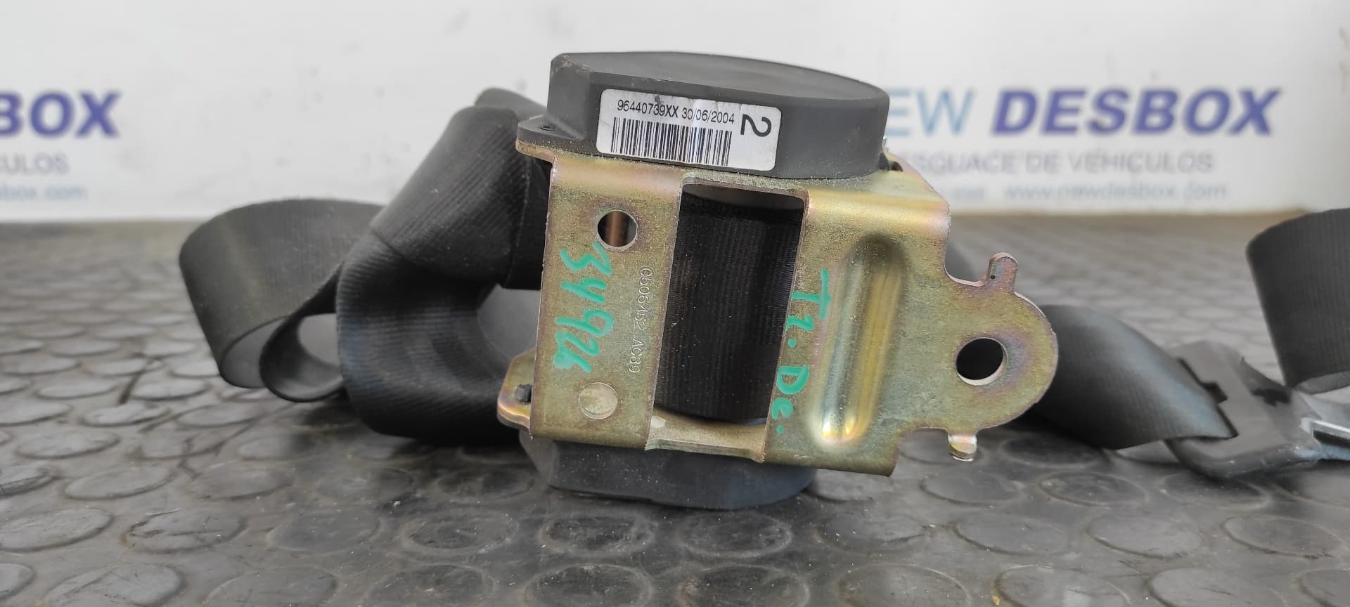 Recambio de CINTURON TRASERO DERECHO para PEUGEOT 407 ST Confort RHR referencia OEM IAM 96440739XX   - BLANCO 3