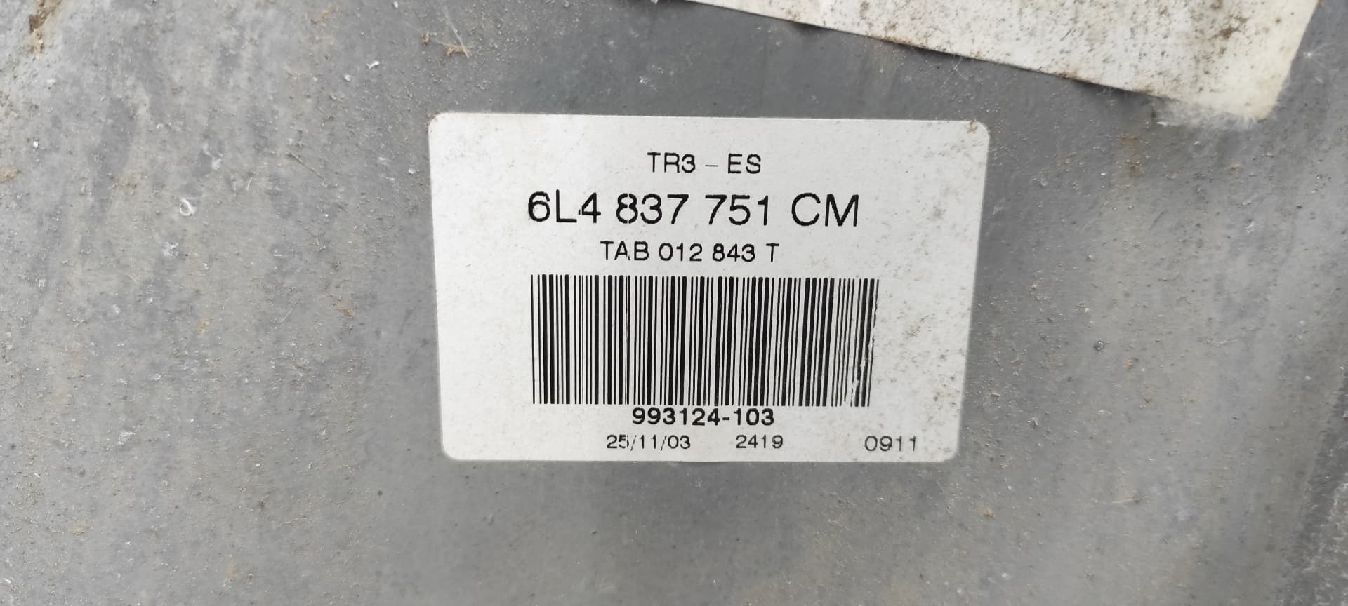 Recambio de ELEVALUNAS DELANTERO IZQUIERDO para SEAT IBIZA (6L1) 1.9 SDI ASY referencia OEM IAM 6L4837751CM   - PLATA 3