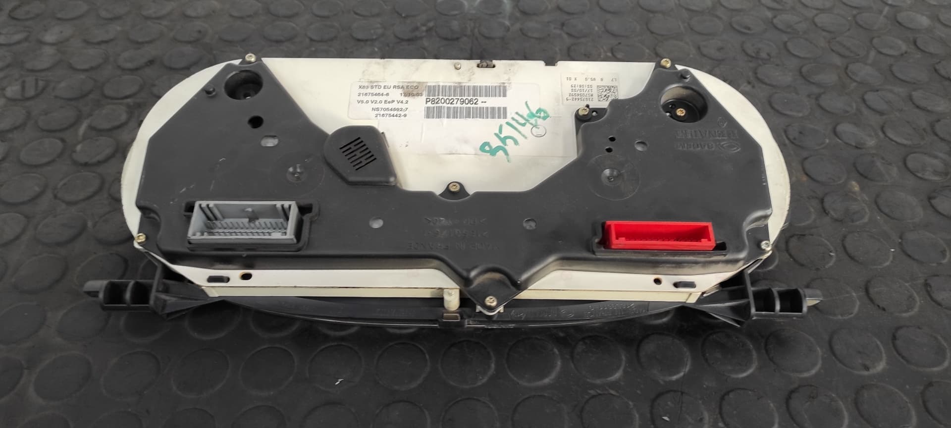 Recambio de CUADRO INSTRUMENTOS para RENAULT TRAFIC CAJA CERRADA (AB 4.01) Doble cabina L1H1  2,7t F9QU7 referencia OEM IAM P8200279062   - BLANCO 2