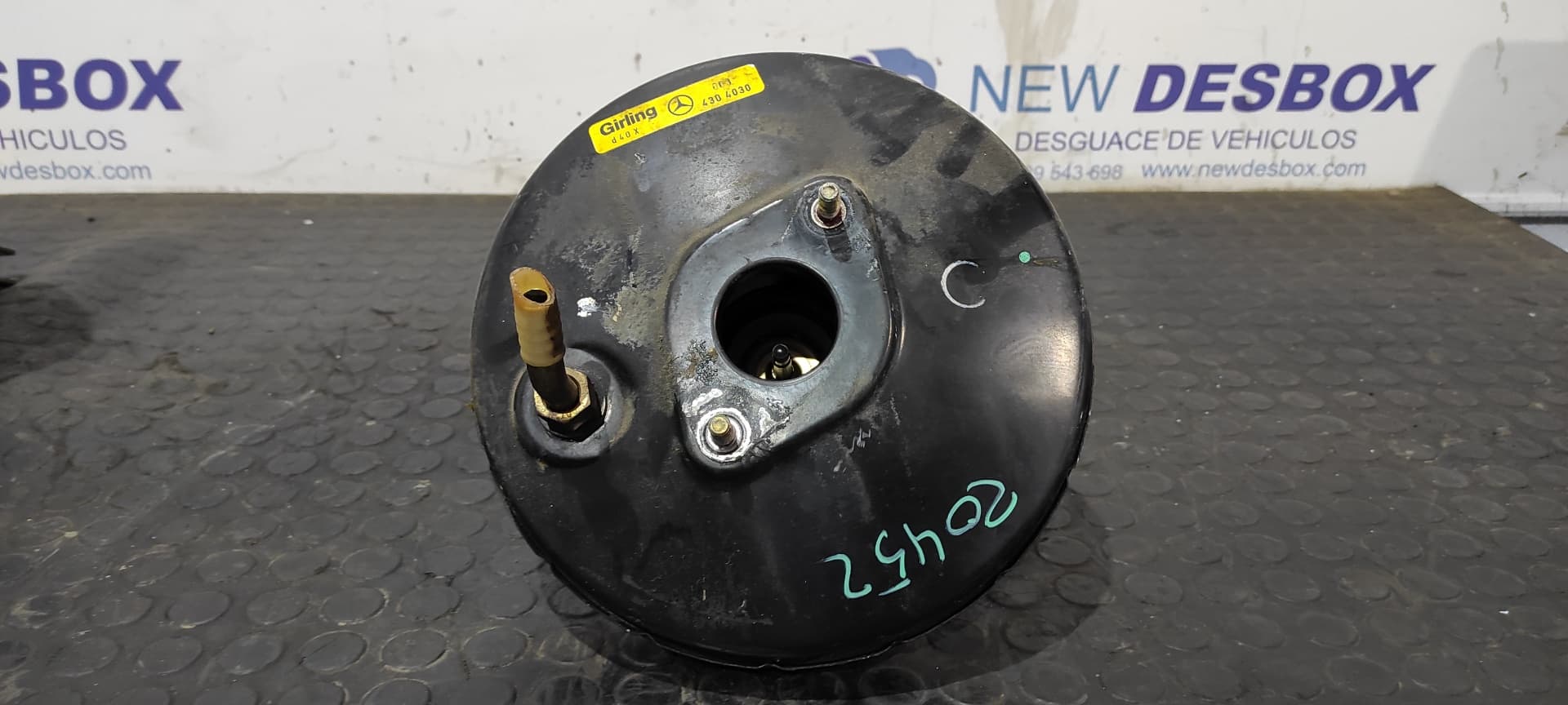 Recambio de SERVOFRENO para MERCEDES-BENZ CLASE C (W201) BERLINA E 190 (201.024) M102962 referencia OEM IAM 0034304030   - BLANCO