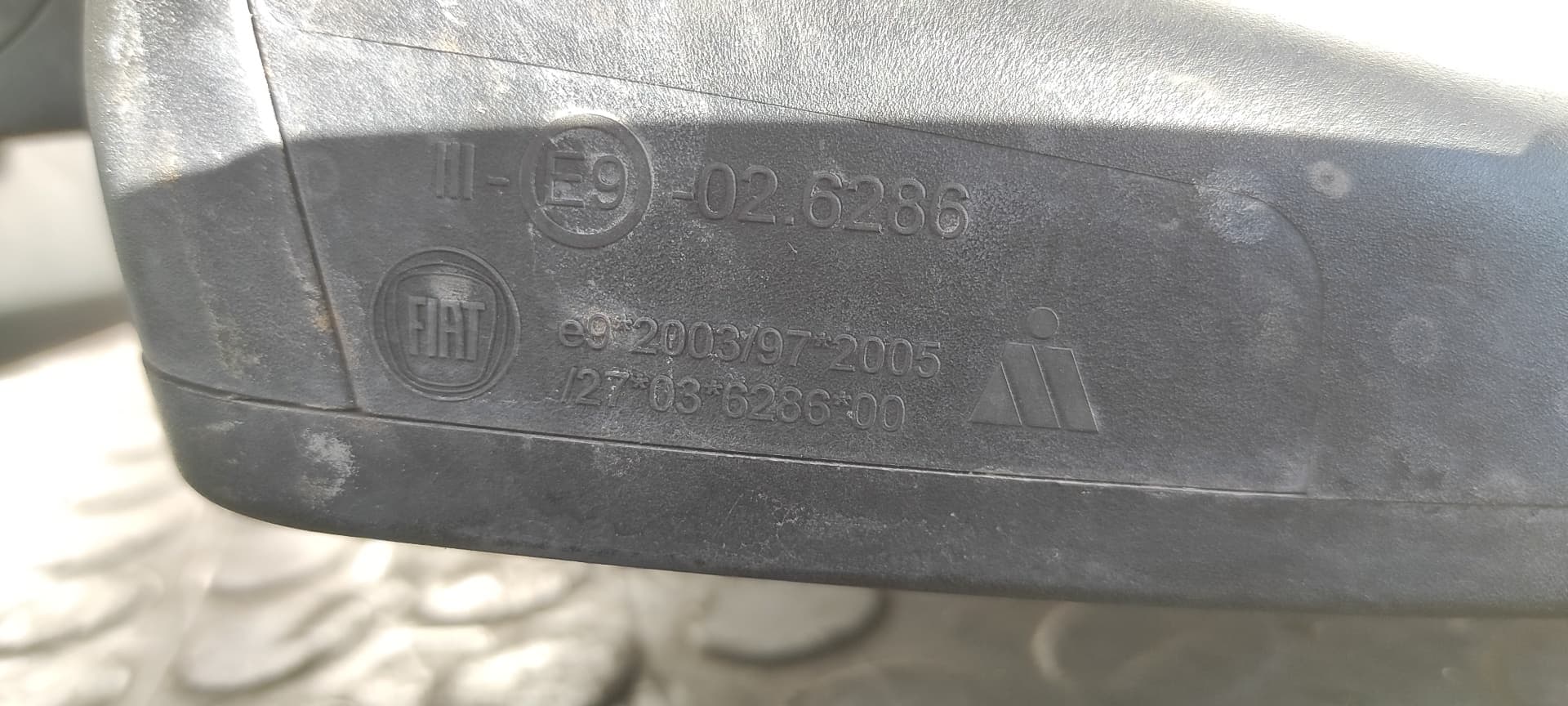 Recambio de RETROVISOR IZQUIERDO para FIAT DOBLO CARGO Basis Kasten 199A3000 referencia OEM IAM 026286   - BLANCO 6
