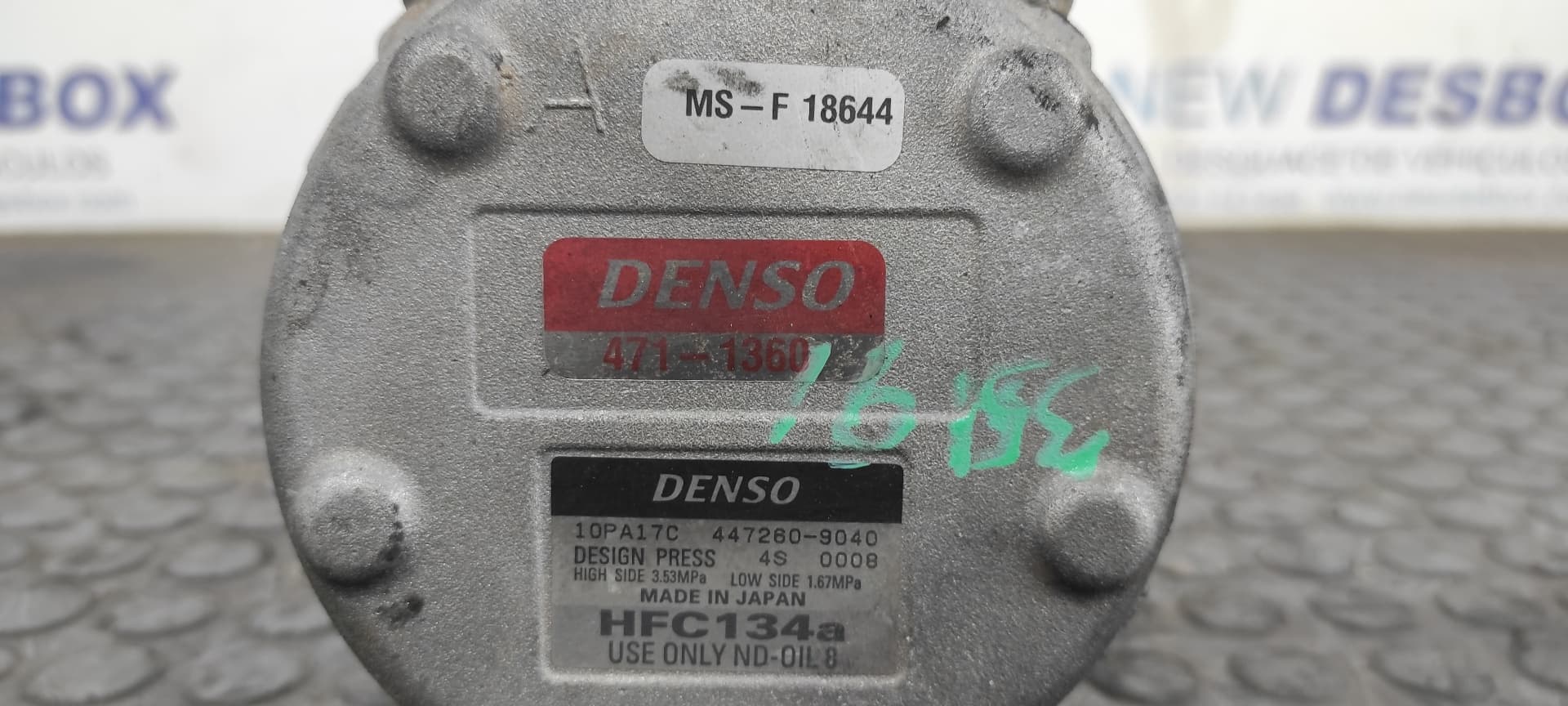 Recambio de COMPRESOR AIRE ACONDICIONADO para LAND ROVER DISCOVERY (LT) TD5 10P referencia OEM IAM 4472609040   - NEGRO 7