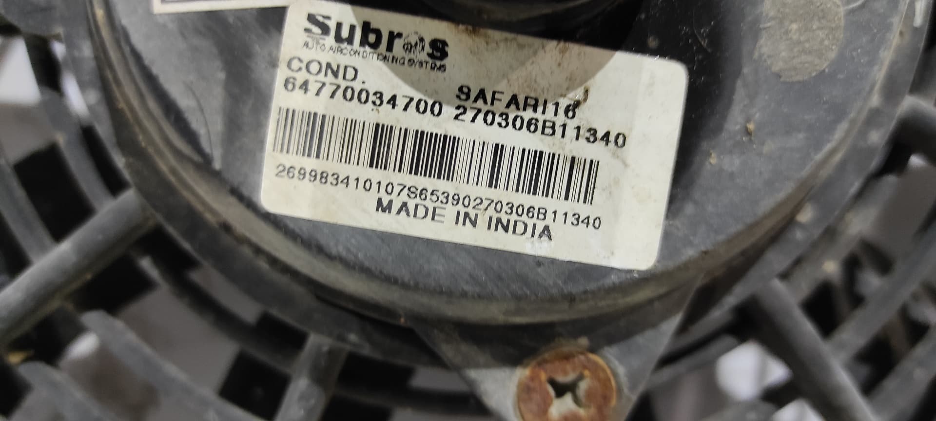 Recambio de ELECTROVENTILADOR para TATA GRAND SAFARI DICOR07 referencia OEM IAM 64770034700   - AZUL 3