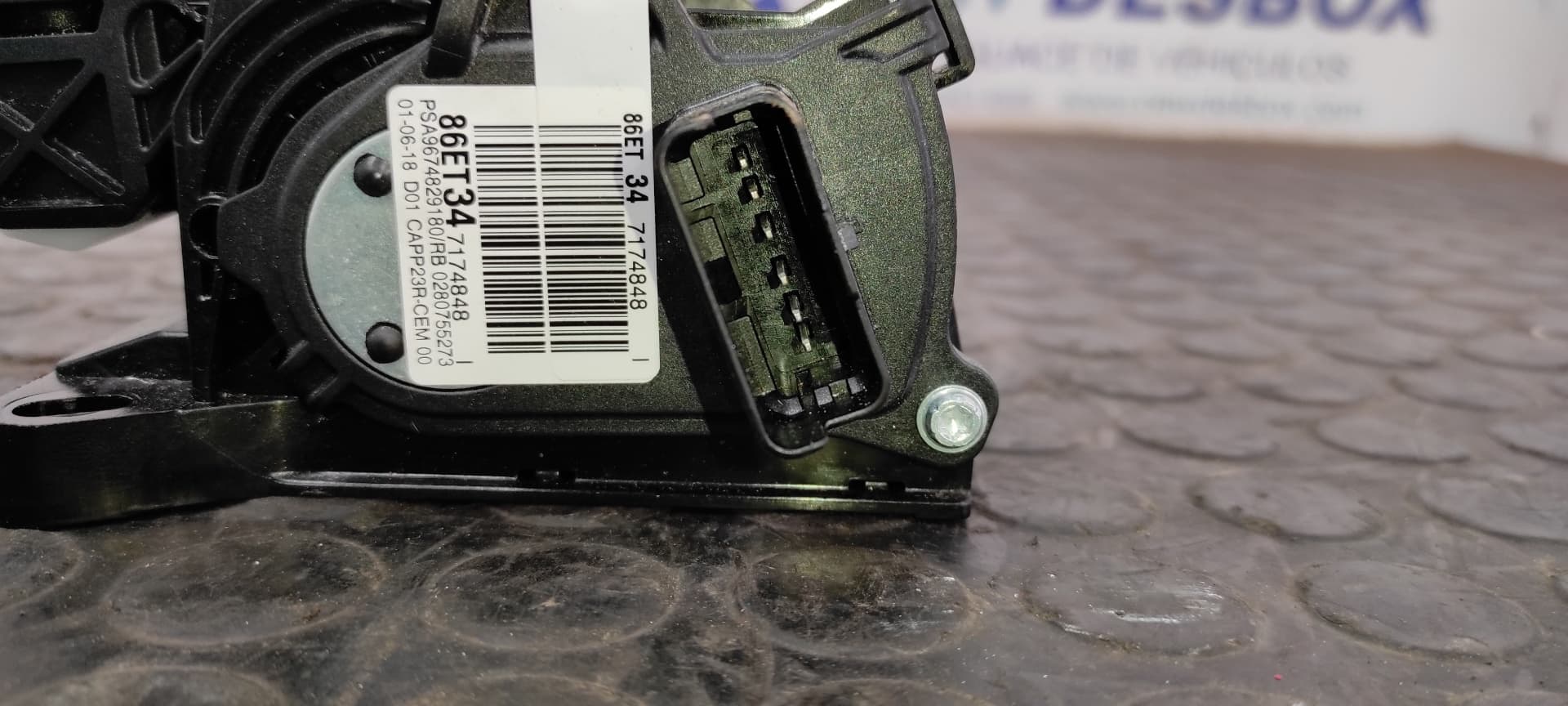 Recambio de POTENCIOMETRO PEDAL para PEUGEOT 3008 Allure YH01 referencia OEM IAM 9674829180   - NEGRO 5