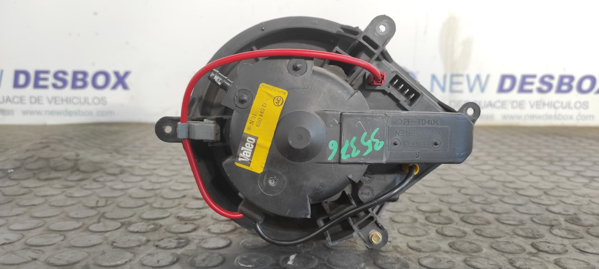 Recambio de MOTOR CALEFACCION para PEUGEOT PARTNER (S1) 1.9 Diesel WJYDW8B referencia OEM IAM 650440D   - ROJO