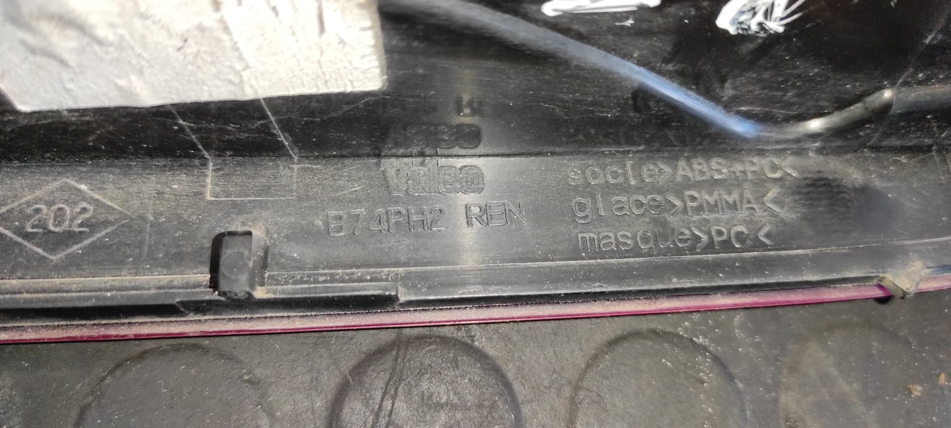 Recambio de PILOTO PORTON DERECHO para RENAULT LAGUNA II (BG0) Authentique F9Q758 referencia OEM IAM B74PH2   - BLANCO 5