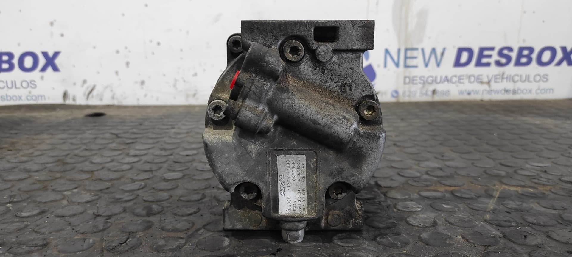 Recambio de COMPRESOR AIRE ACONDICIONADO para FIAT STRADA (278) 1.9 JTD 188A2000 referencia OEM IAM 4472607000   - BLANCO 3
