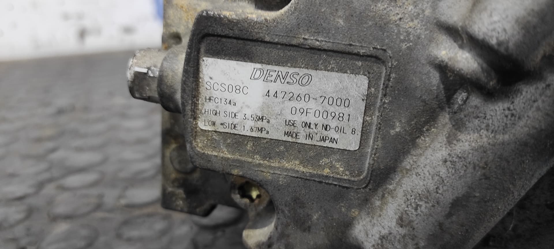 Recambio de COMPRESOR AIRE ACONDICIONADO para FIAT STRADA (278) 1.9 JTD 188A2000 referencia OEM IAM 4472607000   - BLANCO 5