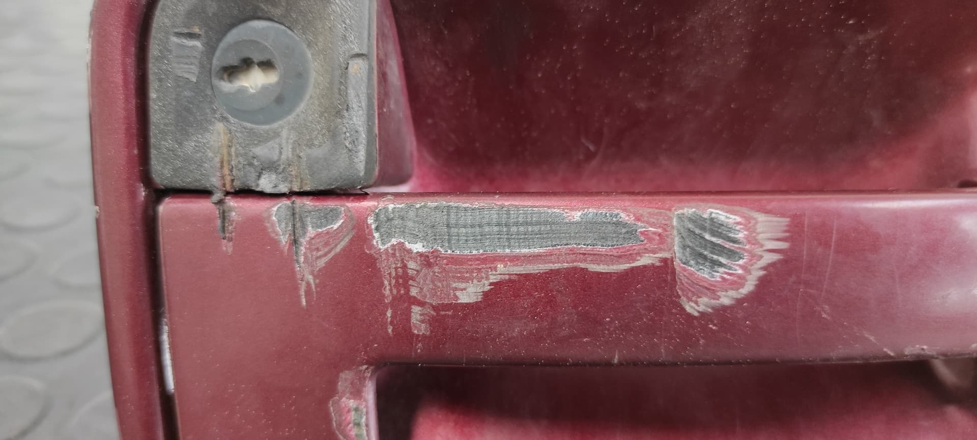 Recambio de MANETA DELANTERA IZQUIERDA para CITROEN EVASION 1.9 Turbodiesel D8BXUD9TF referencia OEM IAM 1476388077   - ROJO 4
