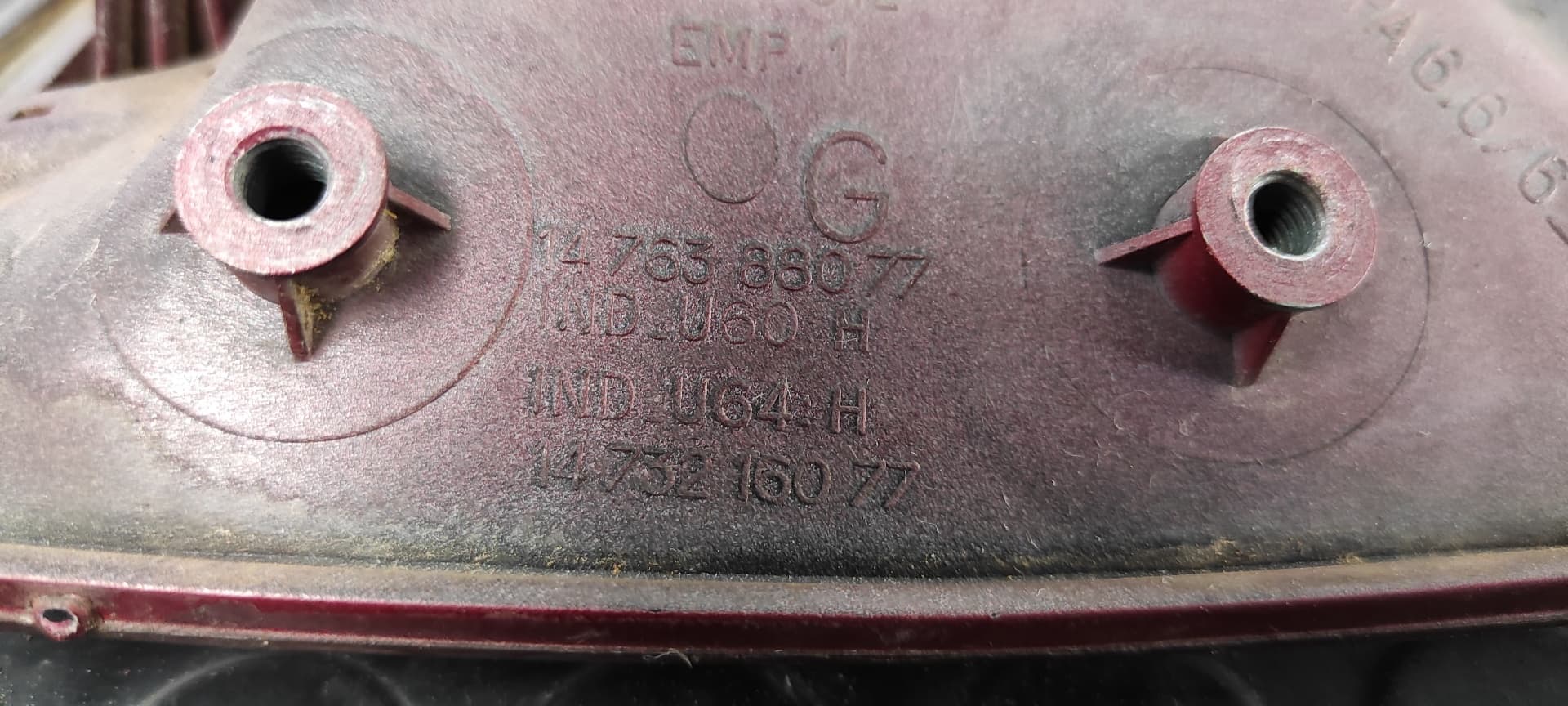 Recambio de MANETA DELANTERA IZQUIERDA para CITROEN EVASION 1.9 Turbodiesel D8BXUD9TF referencia OEM IAM 1476388077   - ROJO 5