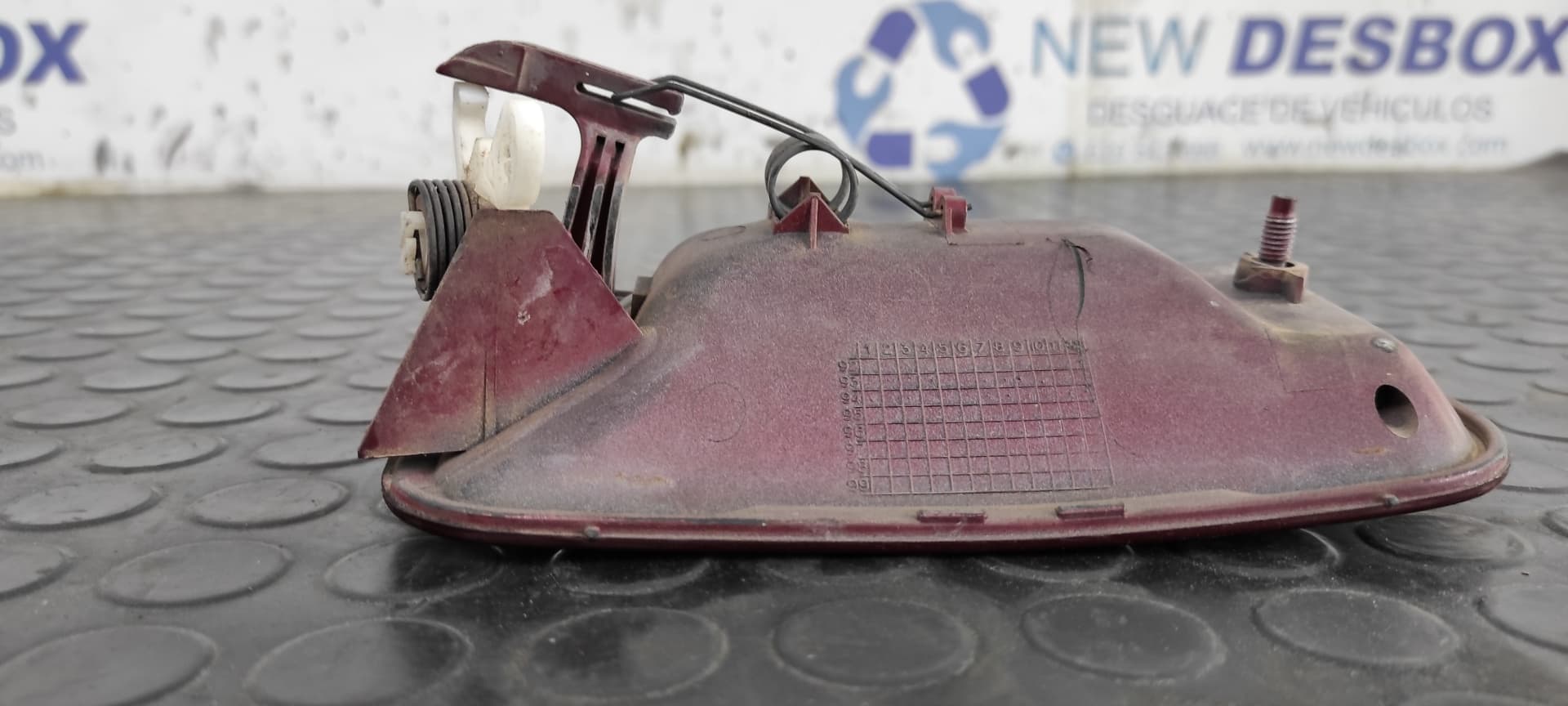 Recambio de MANETA  PUERTA CORREDERA DERECHA para CITROEN EVASION 1.9 Turbodiesel D8BXUD9TF referencia OEM IAM 1476256077   - ROJO 2