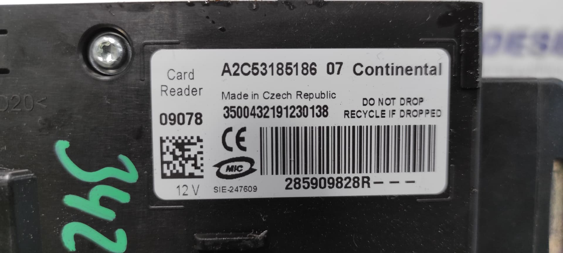 Recambio de CONMUTADOR DE ARRANQUE para RENAULT MEGANE III BERLINA 5 P K4MR8 - BLANCO 2