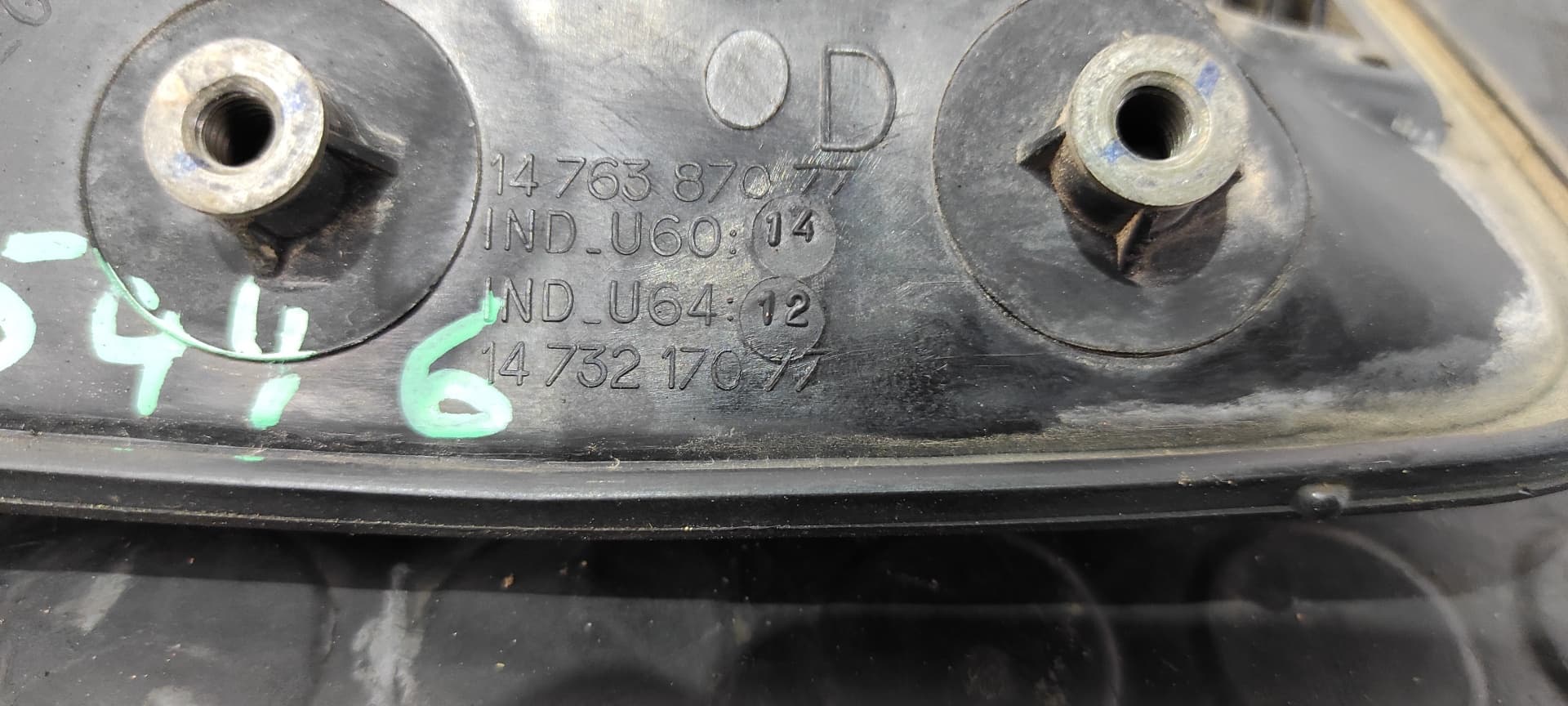 Recambio de MANETA DELANTERA DERECHA para CITROEN JUMPY 2.0 HDi Furg. (774kg) RHX referencia OEM IAM 1476387077   - BLANCO 3