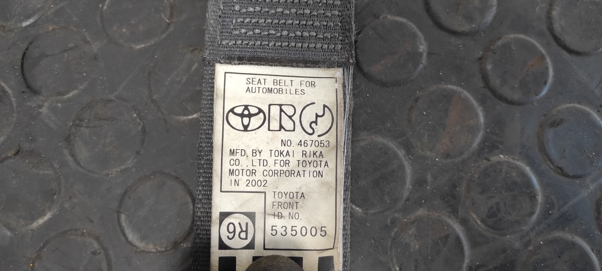 Recambio de CINTURON DELANTERO DERECHO para TOYOTA COROLLA VERSO (E12) 1ZZFE referencia OEM IAM G087917   - GRIS PLATA 7