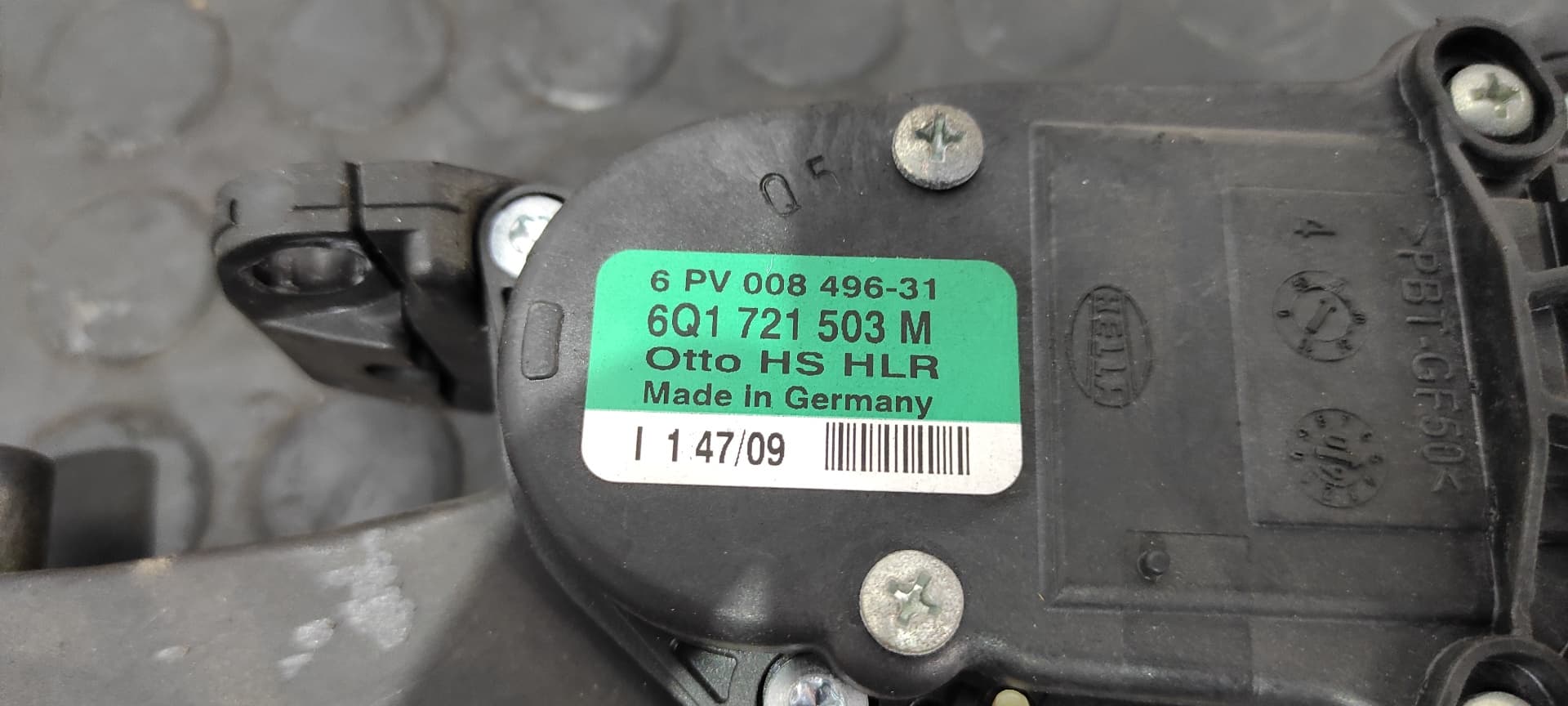 Recambio de POTENCIOMETRO PEDAL para SEAT IBIZA (6J5) Good Stuff BXW referencia OEM IAM 6Q1721503M   - ROJO 5