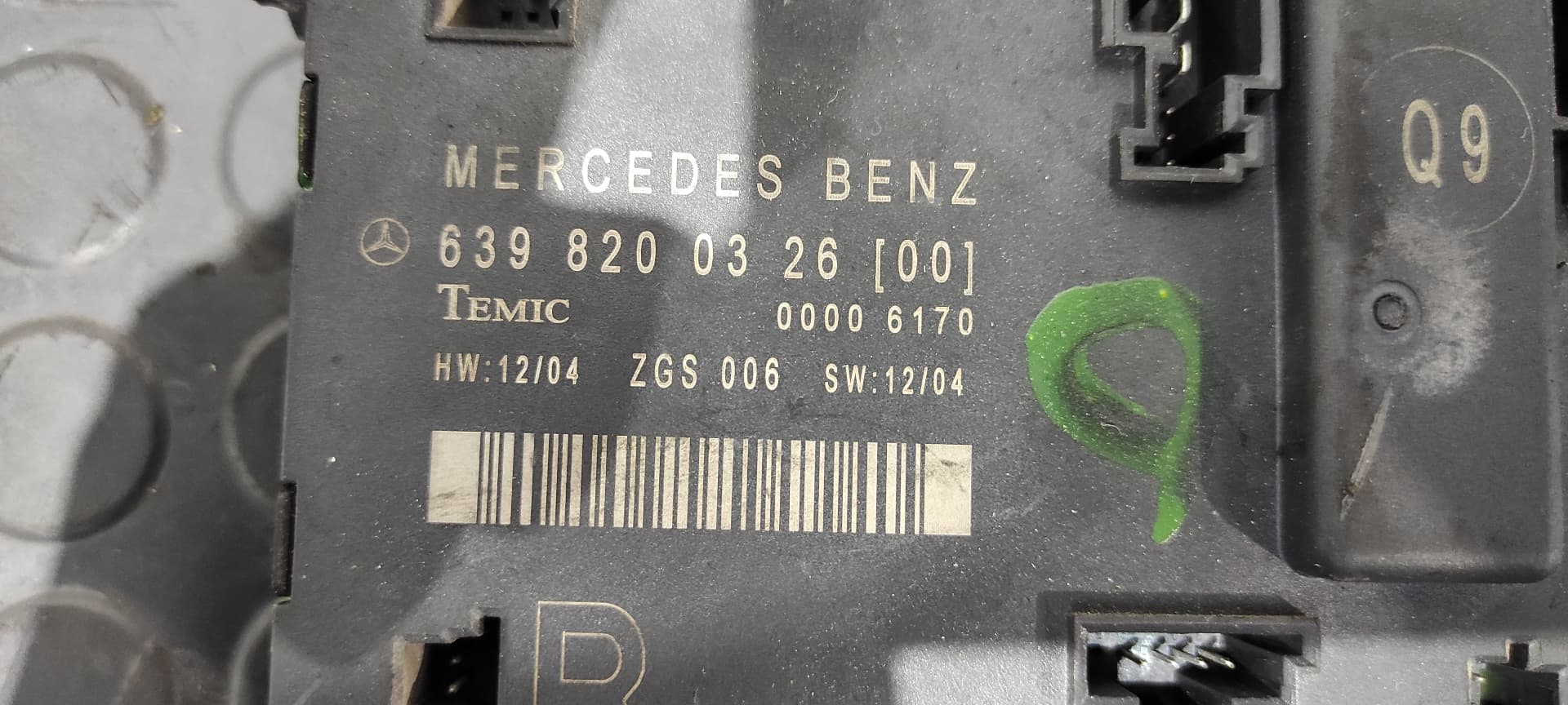 Recambio de CENTRALITA CIERRE para MERCEDES-BENZ VITO MIXTO 06.2003 -> 111  CDI  Compacto  (639.601) 646982 referencia OEM IAM    - BLANCO 8
