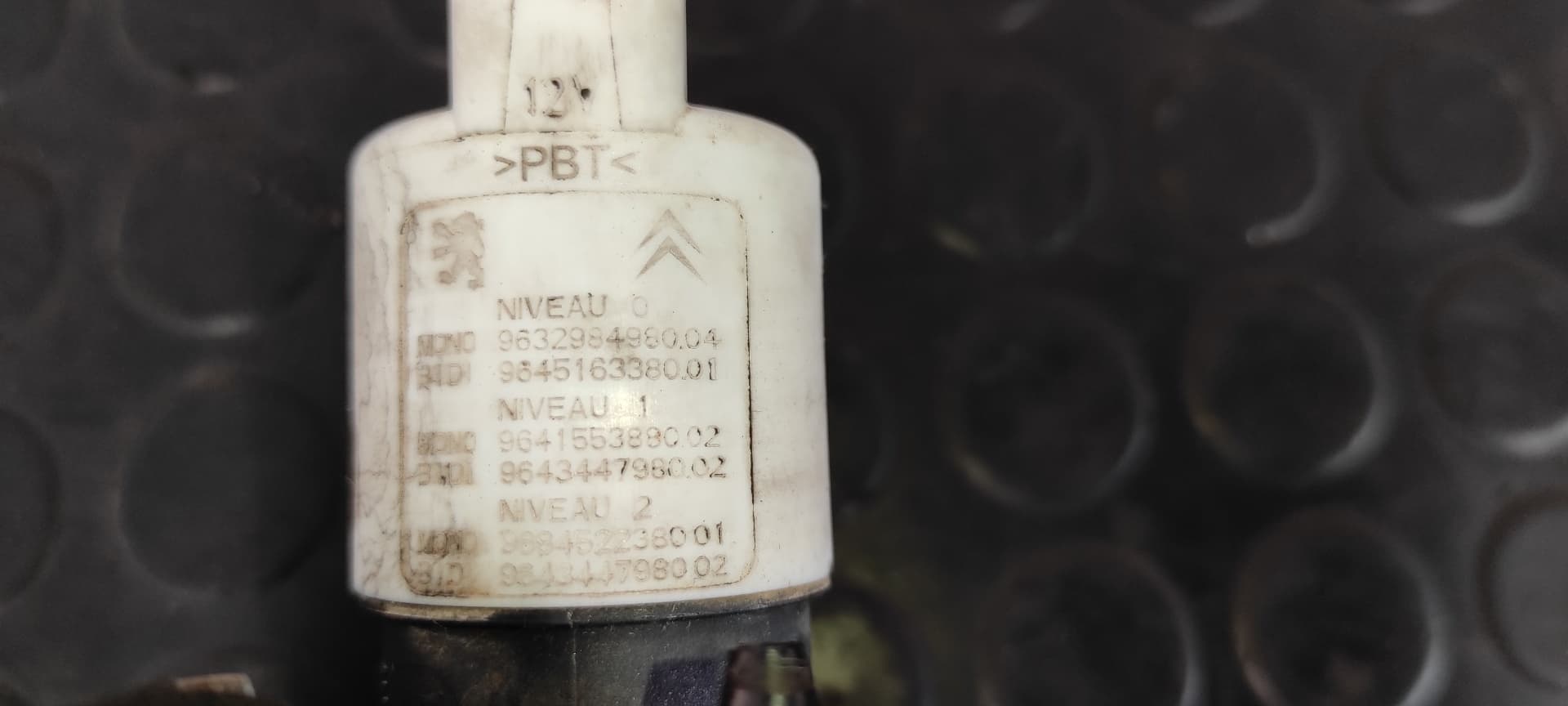Recambio de BOMBA LIMPIA para PEUGEOT 307 BREAK / SW (S1) BREAK XR RHYDW10TD referencia OEM IAM 9632984980   - AZUL 4