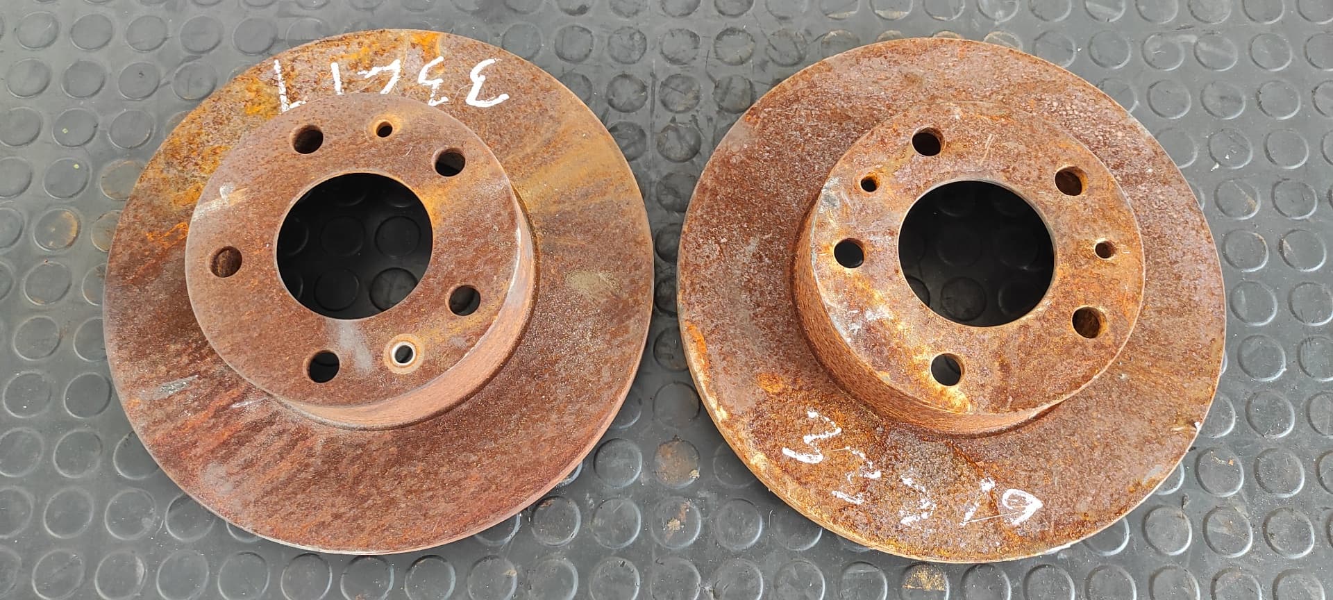 Recambio de JUEGO DISCOS FRENO DELANTEROS para FIAT DUCATO COMBI (DESDE 03.94) 1.9 Turbodiesel DHX referencia OEM IAM    - VERDE