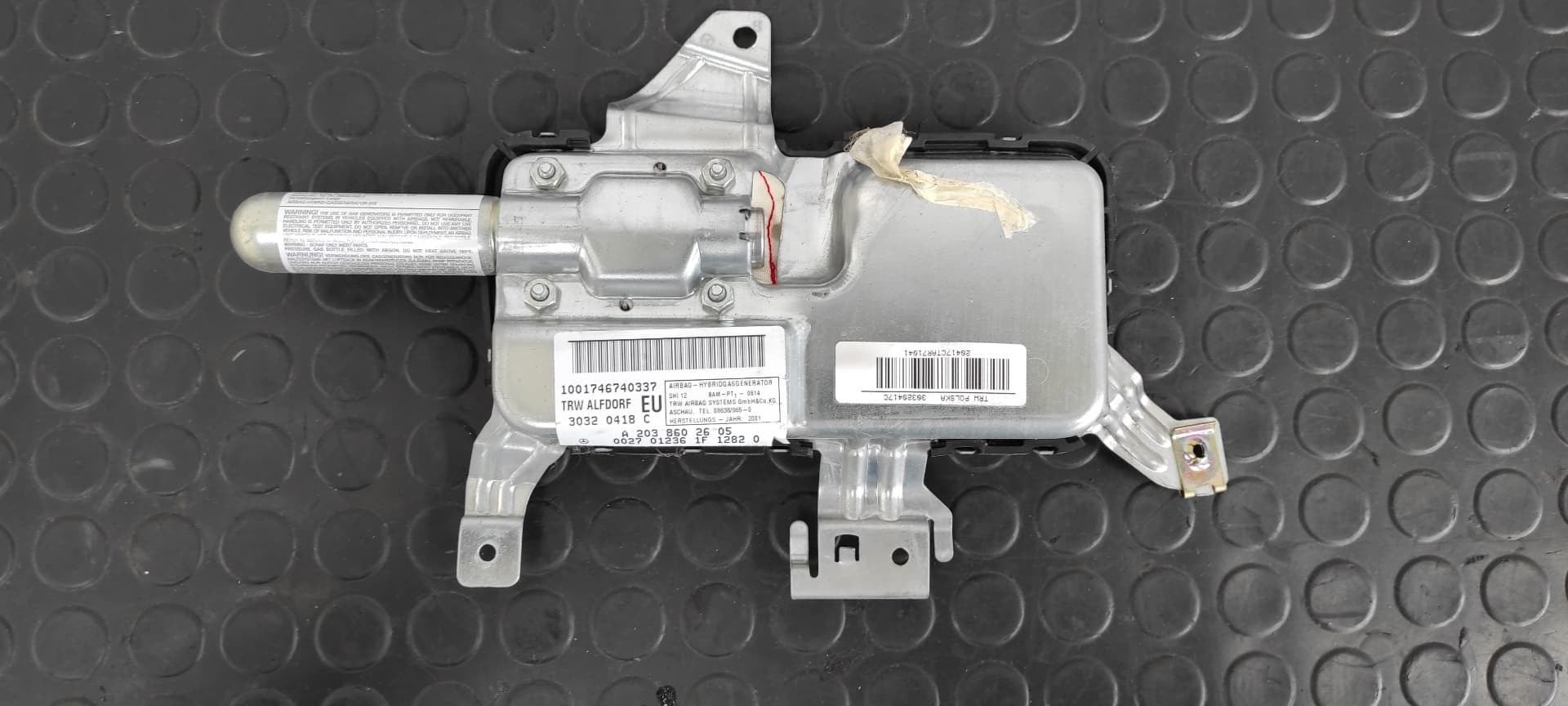 Recambio de AIRBAG LATERAL DELANTERO DERECHO para MERCEDES-BENZ CLASE C (W203) BERLINA 2.7 CDI 20V CAT OM612962 referencia OEM IAM A2038602605   - PLATA 2