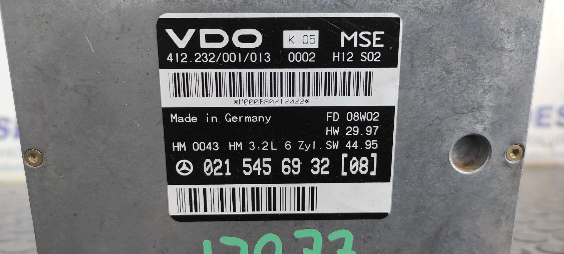 Recambio de CENTRALITA MOTOR UCE para MERCEDES-BENZ CLASE S (W140) BERLINA 3.2 300 SE (140.032) M104990 referencia OEM IAM 0215456932   - AZUL 6
