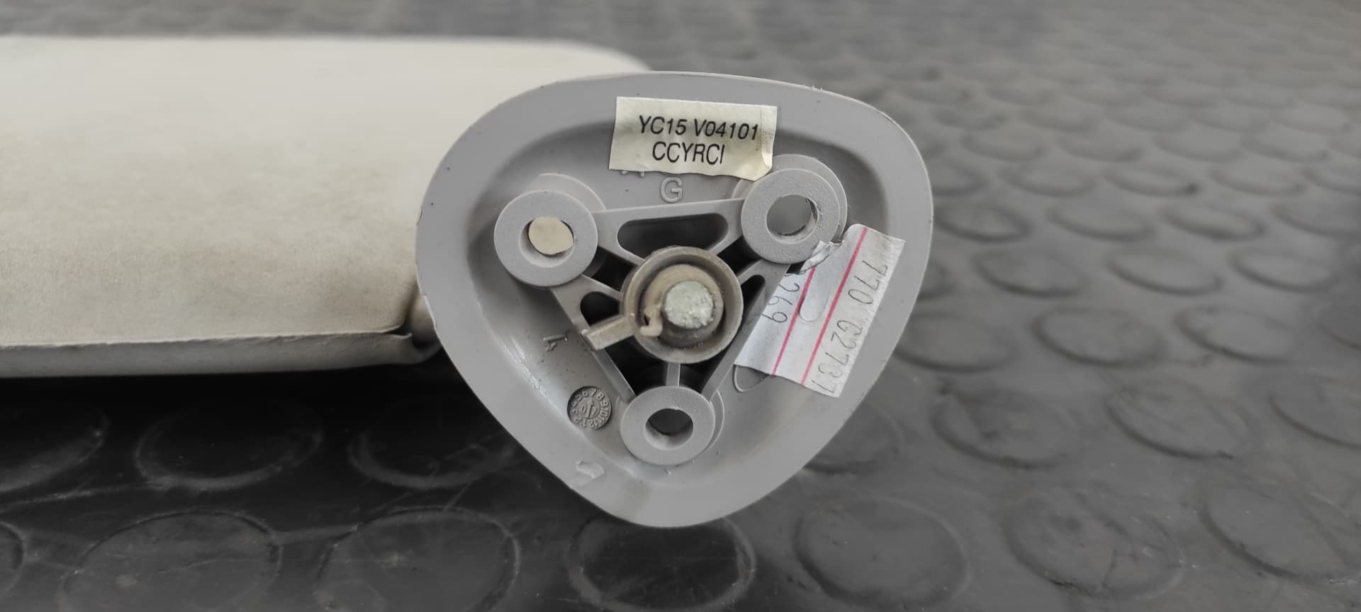 Recambio de PARASOL IZQUIERDO para FORD TRANSIT CAJA ABIERTA '06 FT 330 K   Cabina simple, corta H9FB referencia OEM IAM YC15V04101   - BLANCO 4