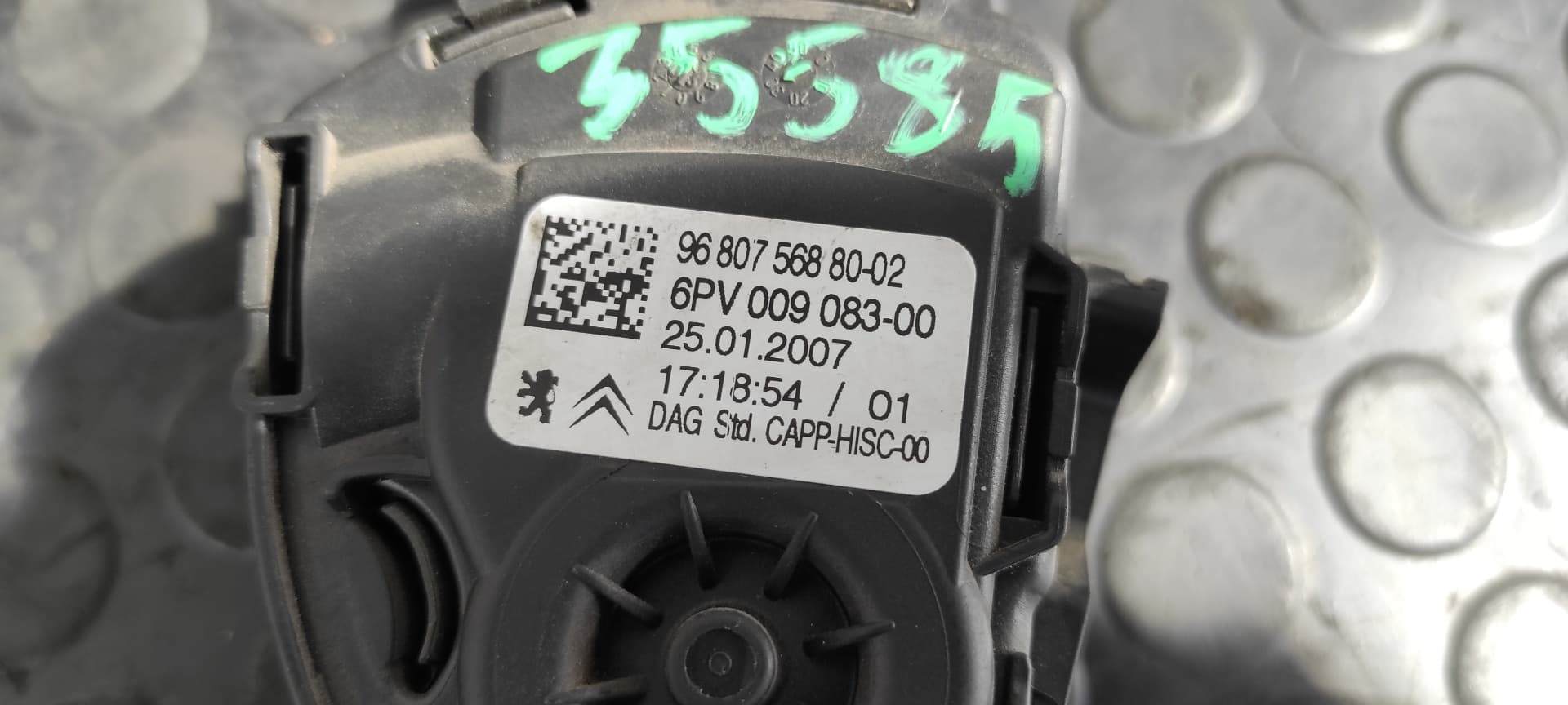 Recambio de POTENCIOMETRO PEDAL para PEUGEOT 308 Confort 5FW referencia OEM IAM 968075688002   - GRIS 4