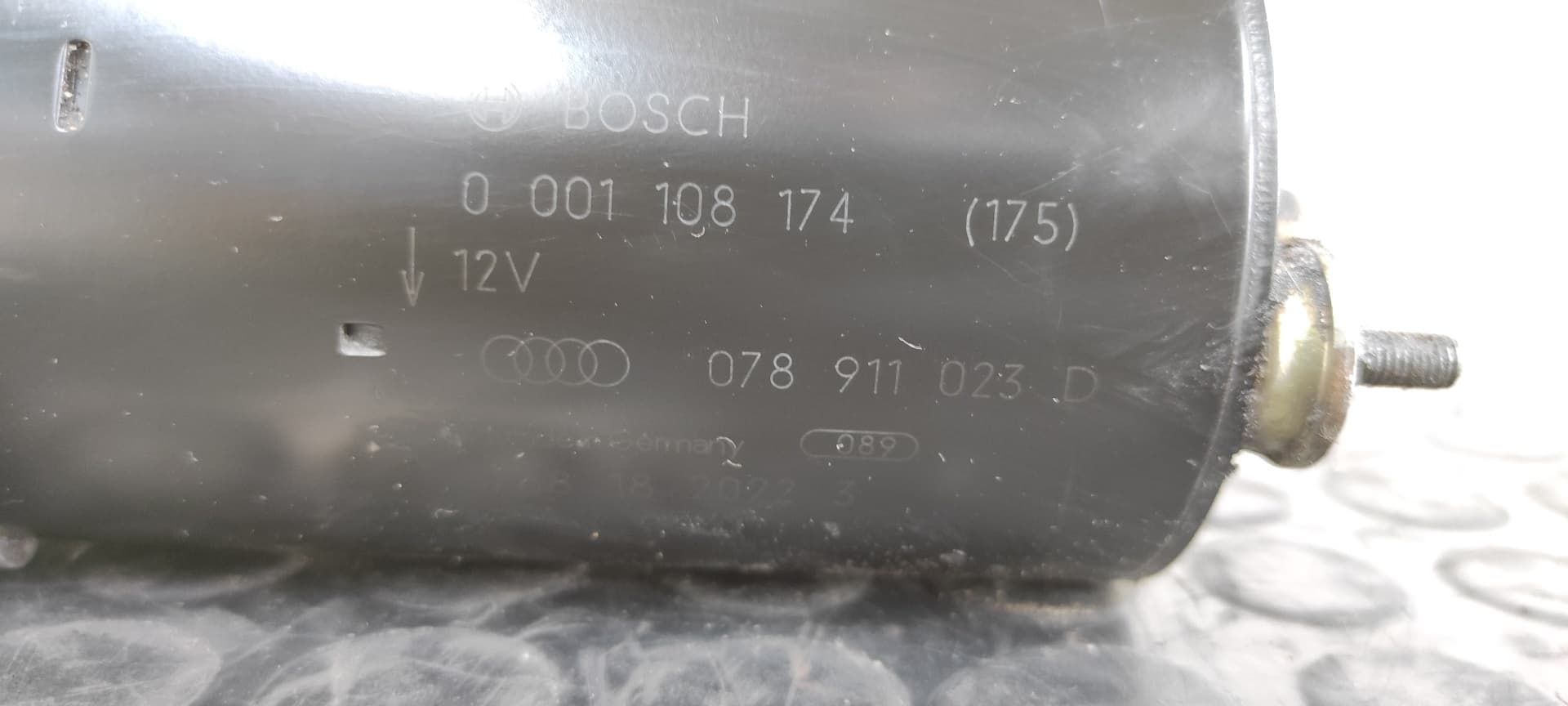Recambio de MOTOR ARRANQUE para AUDI A6 BERLINA (4B2) 2.4 V6 30V            referencia OEM IAM 078911023D   - AZUL 2