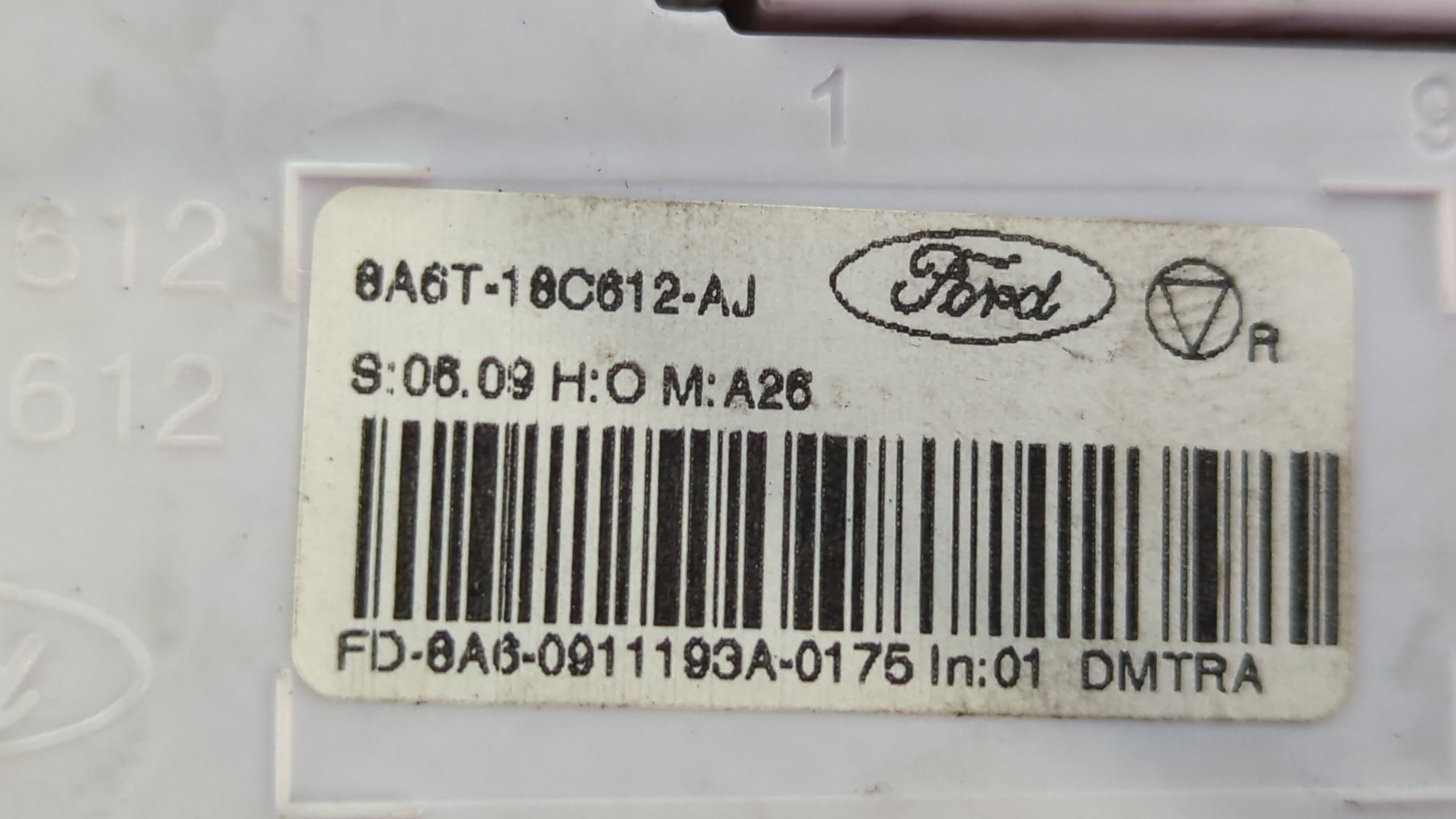 Recambio de MANDO CLIMATIZADOR para FORD FIESTA (CB1) ECOnetic HHJC referencia OEM IAM 8A6T16C612AJ   - BLANCO 10