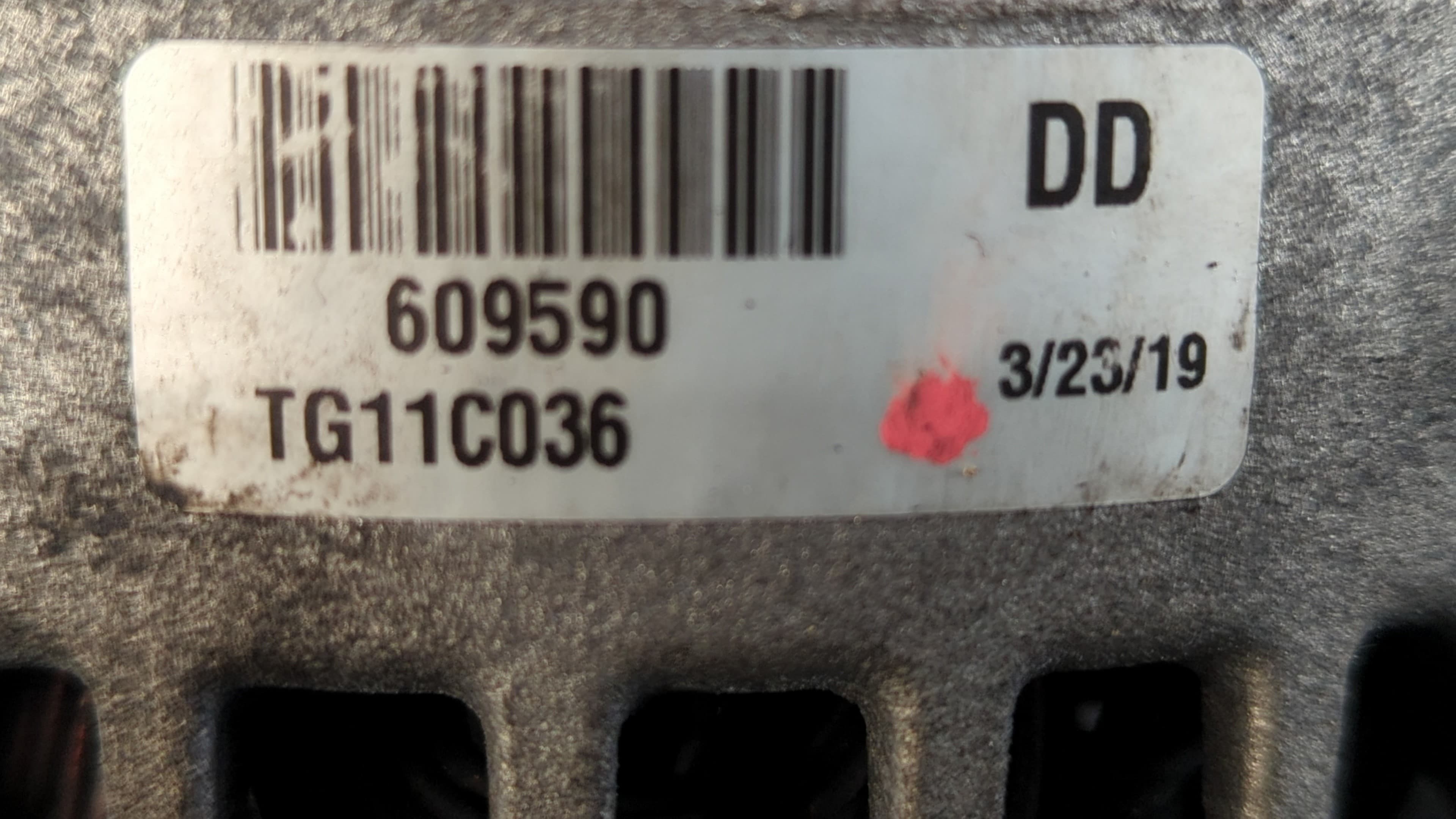 Recambio de ALTERNADOR para MITSUBISHI COLT BERLINA 5 (Z30A) 1.5 DI-D Instyle (D) OM639 referencia OEM IAM TG11C036   - AZUL 4