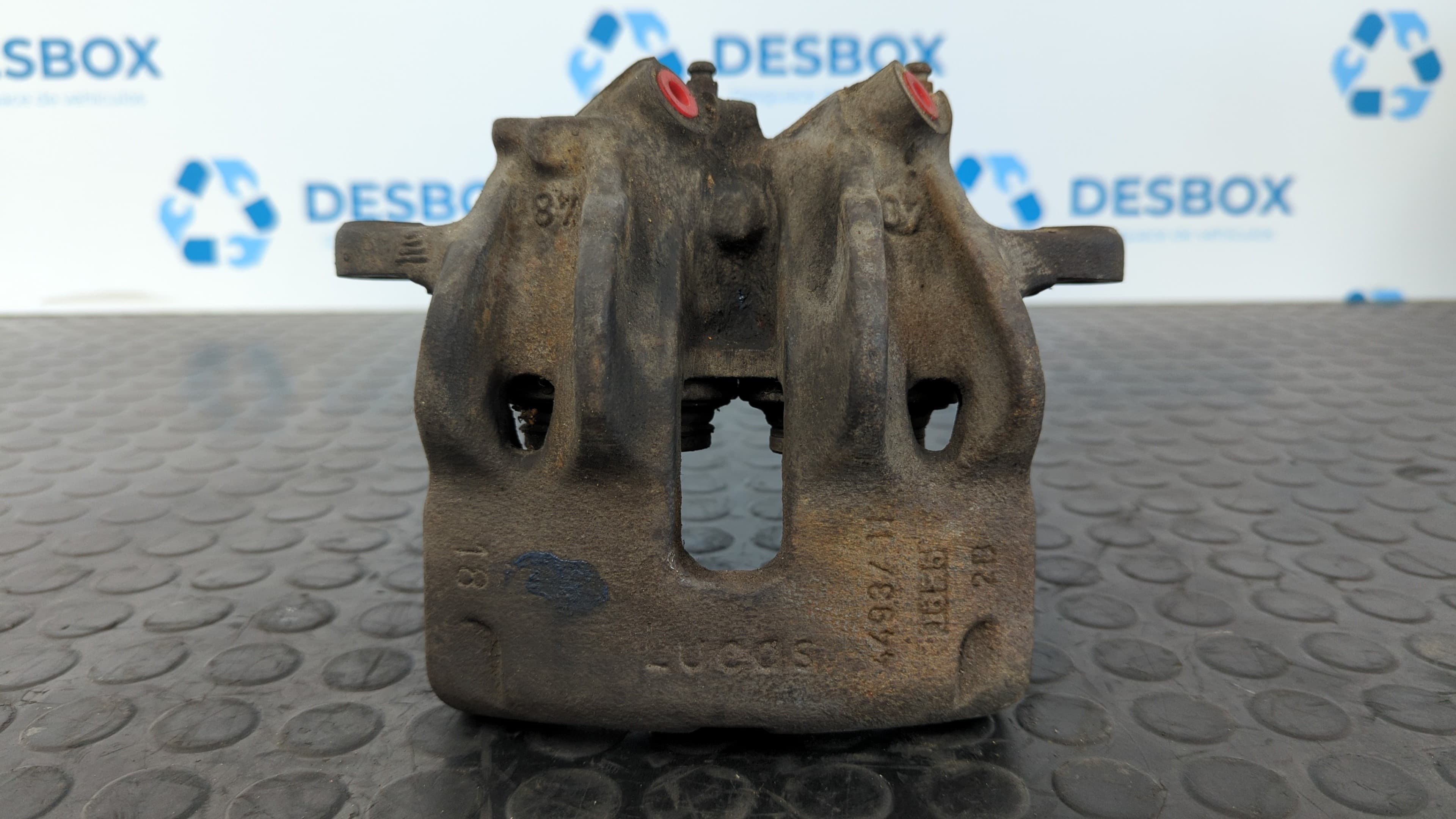 Recambio de PINZA DE FRENO DELANTERA IZQUIERDA para PEUGEOT BOXER CAJA CERR. ACRISTALADO (RS3200)(230)(->'02) 1400  D T9A referencia OEM IAM 449311   - BLANCO