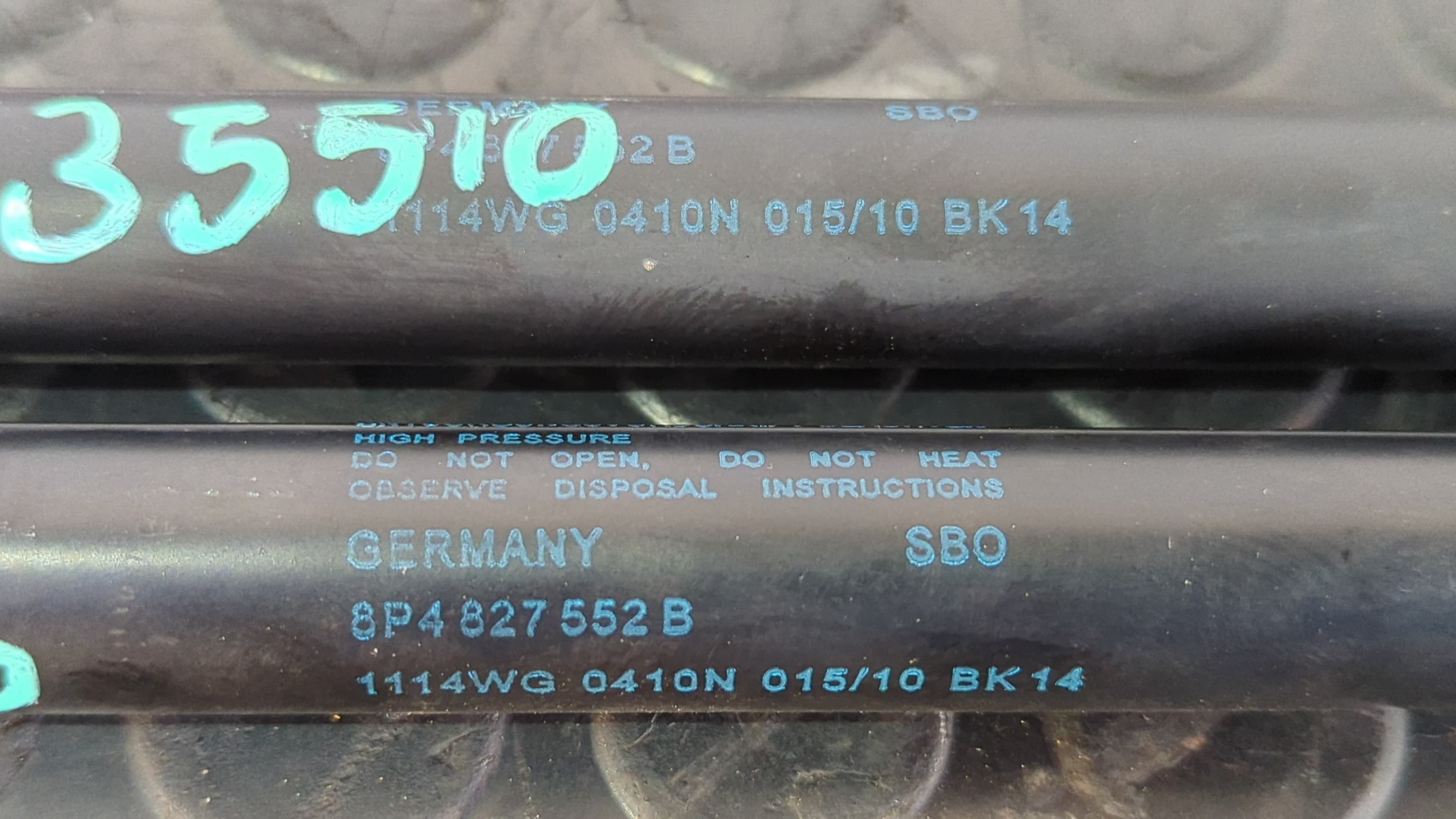 Recambio de AMORTIGUADORES MALETERO / PORTON para AUDI A3 SPORTBACK (8P) 1.6 TDI Ambition CAYC referencia OEM IAM 8P4827552B   - NEGRO 2