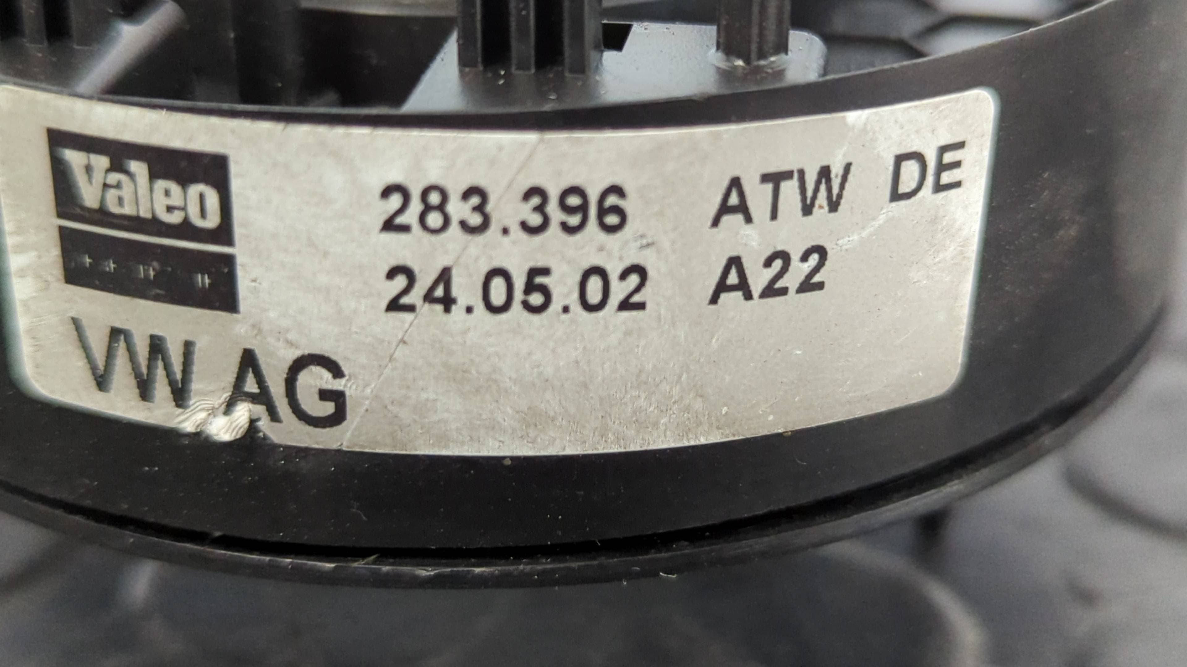 Recambio de ANILLO AIRBAG para VOLKSWAGEN POLO (9N1) Conceptline AZQ referencia OEM IAM 283396   - AZUL 2