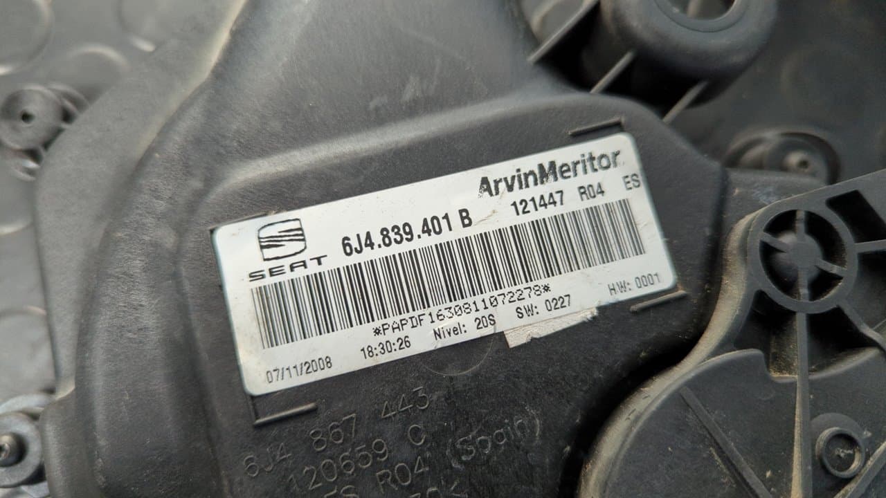 Recambio de ELEVALUNAS TRASERO IZQUIERDO para SEAT IBIZA SC (6J1) referencia OEM IAM 6J4839401B 3