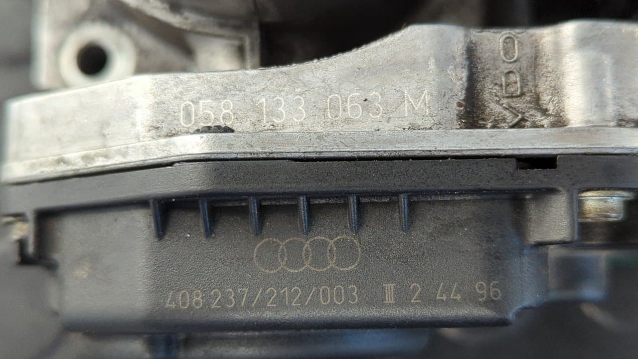 Recambio de CAJA MARIPOSA para AUDI A4 AVANT (B5) 1.8 T Avant AEB referencia OEM IAM 058133063M   - BLANCO 6