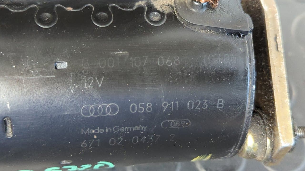 Recambio de MOTOR ARRANQUE para AUDI A4 AVANT (B5) 1.8 T Avant AEB referencia OEM IAM 058911023B    - BLANCO 6