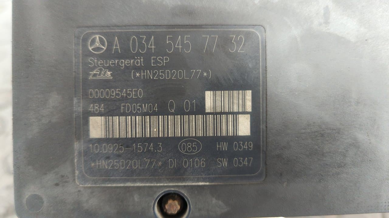Recambio de ABS para MERCEDES-BENZ CLASE C (W203) BERLINA OM646963 referencia OEM IAM A0054312912   - NEGRO 6