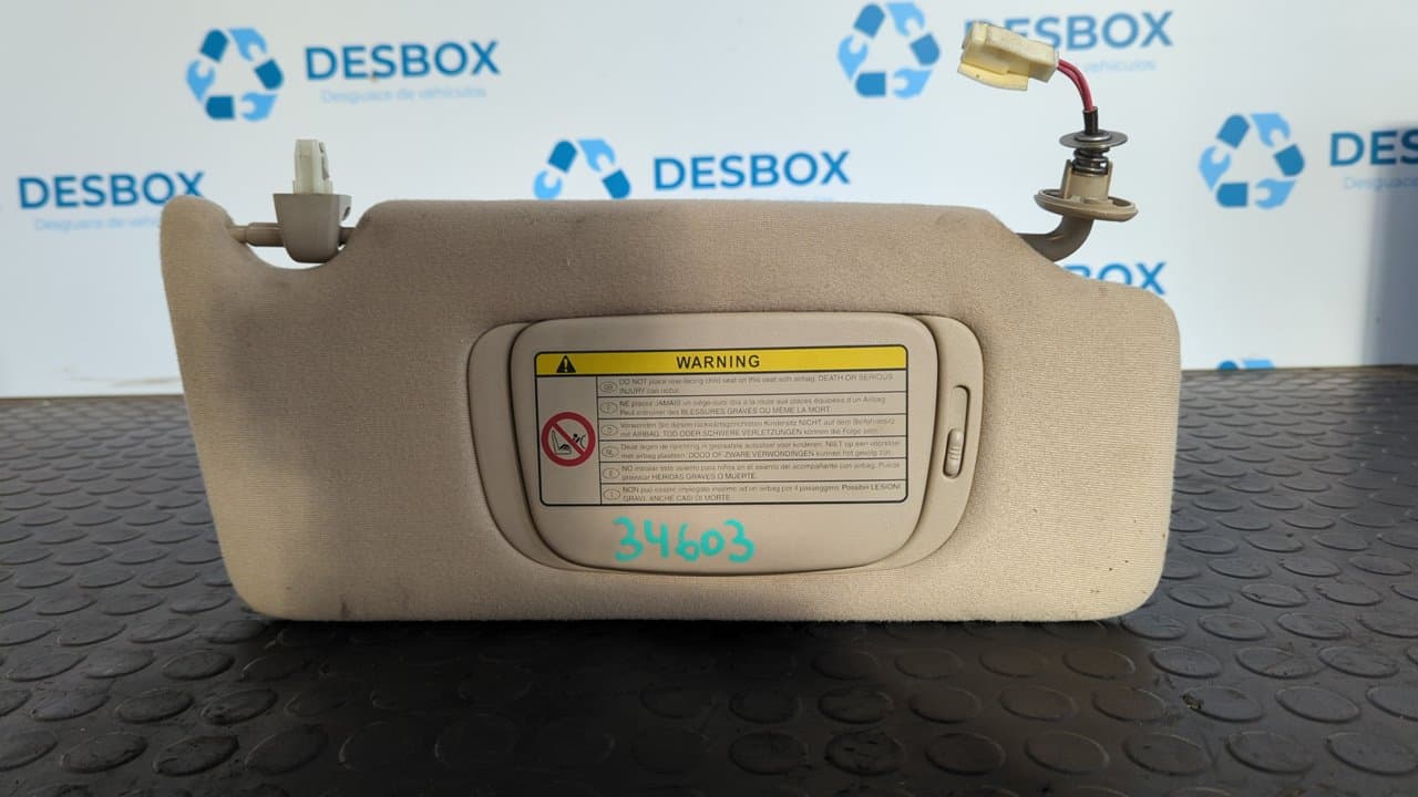 Recambio de PARASOL DERECHO para TOYOTA LEXUS RX 400h 1MZ-FE referencia OEM IAM VL4259   - VERDE OSCURO