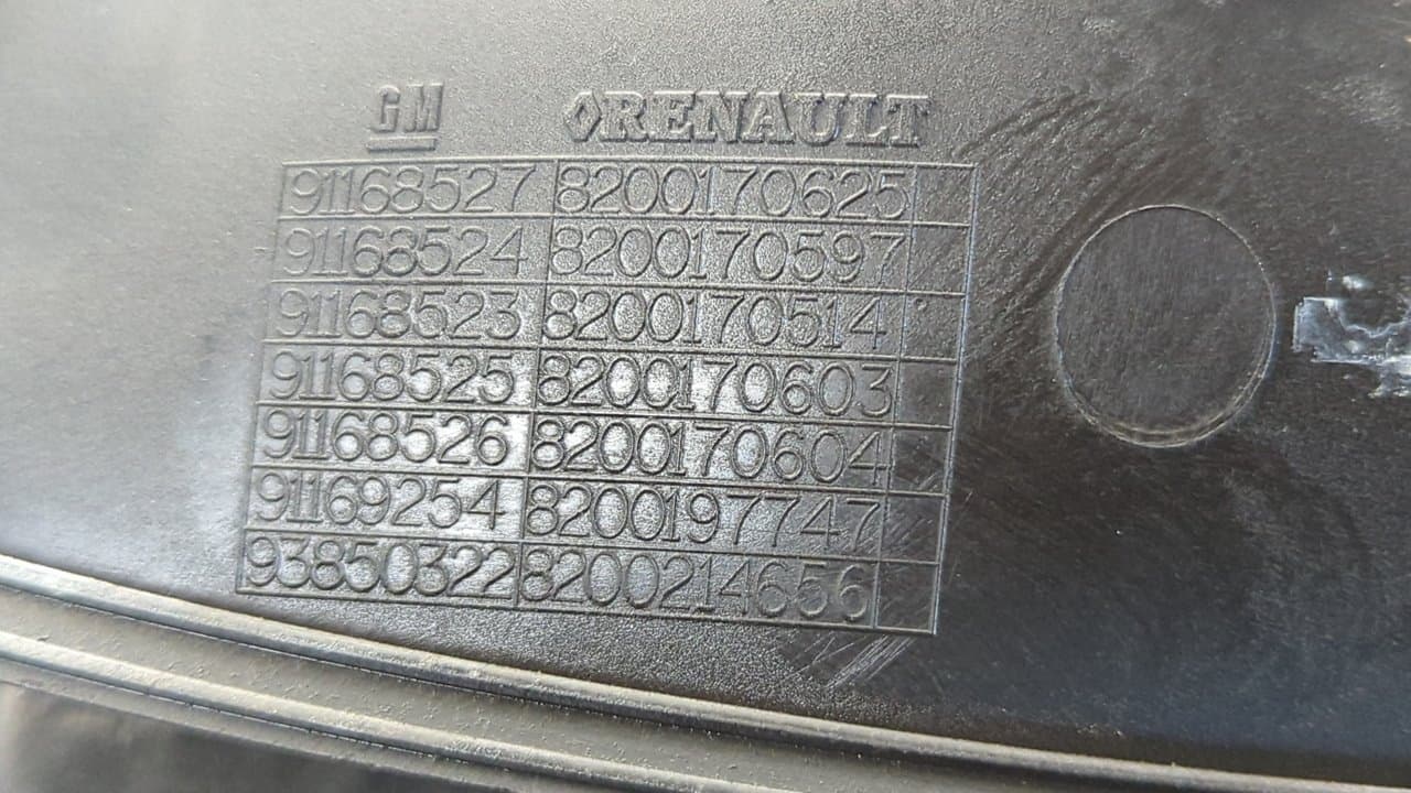 Recambio de MANETA DELANTERA IZQUIERDA para NISSAN PRIMASTAR (X83) Caja cerrada batalla corta 2,7t G9U730 referencia OEM IAM 8200170625   - BLANCO 4