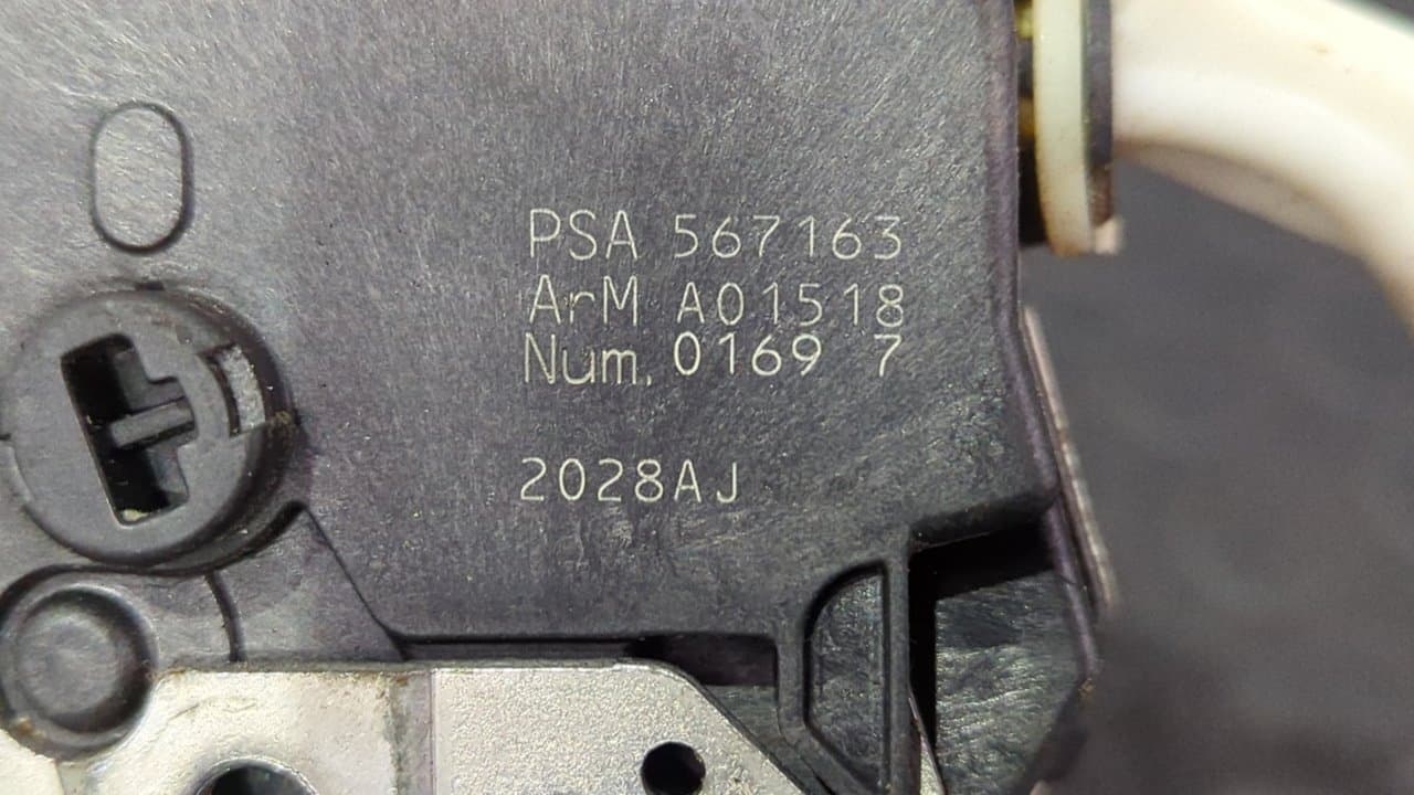 Recambio de CERRADURA PUERTA TRASERA IZQUIERDA para PEUGEOT 308 Confort 9HX referencia OEM IAM 567163 - GRIS 4