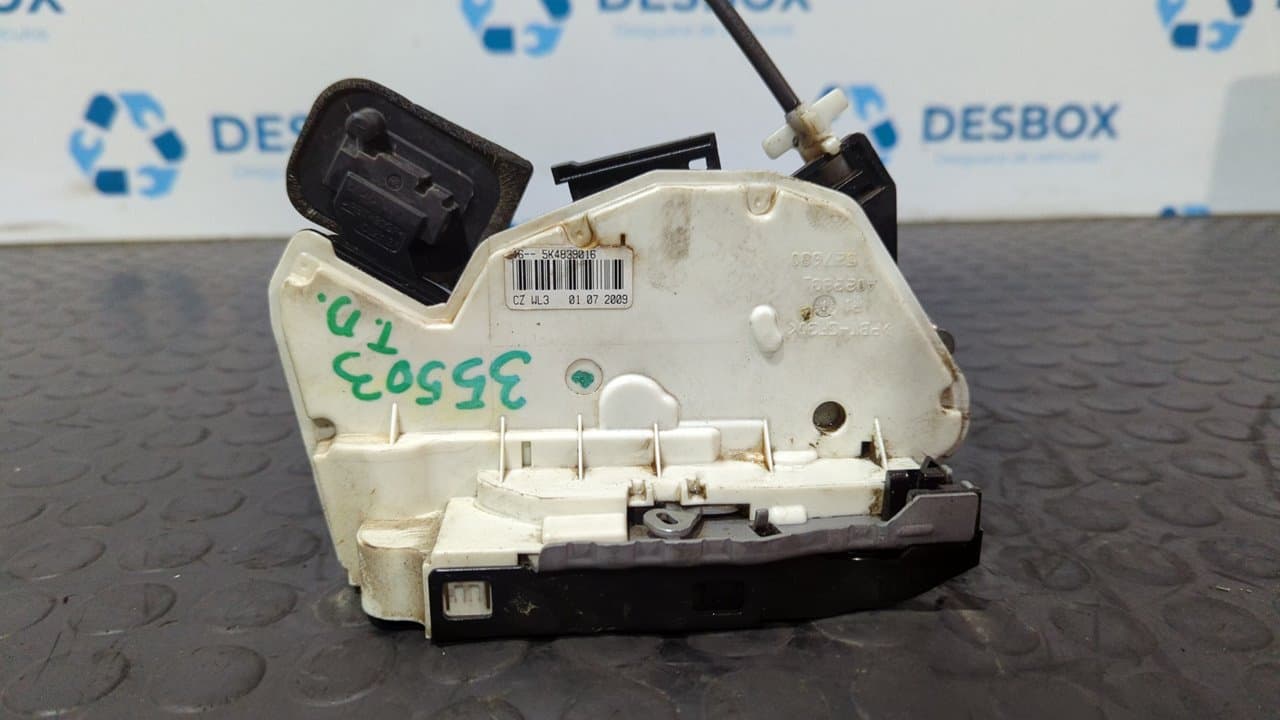 Recambio de CERRADURA PUERTA TRASERA DERECHA para VOLKSWAGEN POLO (6R1) Advance CAY referencia OEM IAM 5K4839016  - NEGRO