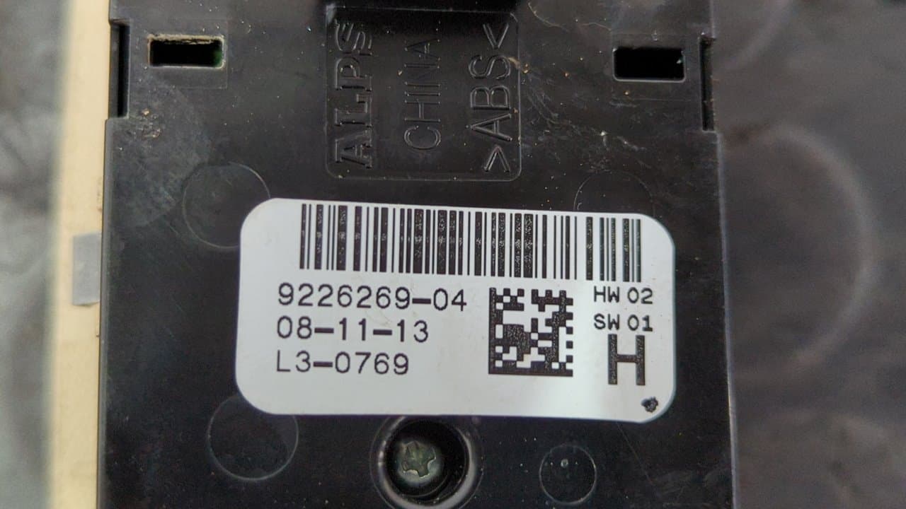 Recambio de MANDO ELEVALUNAS DELANTERO IZQUIERDO para BMW SERIE 4 COUPE (F32) 420d N47D20C referencia OEM IAM 922626904 - GRIS 4