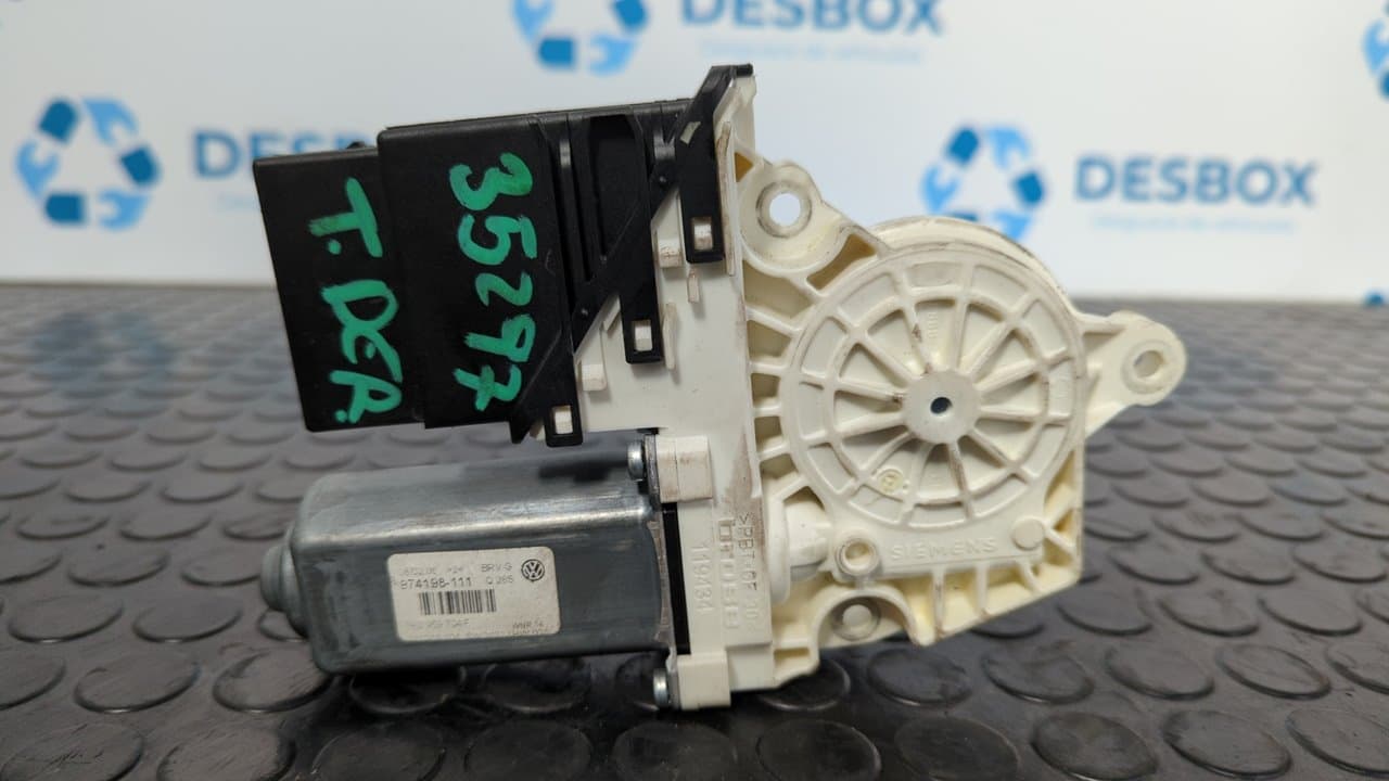 Recambio de MOTOR ELEVALUNAS TRASERO DERECHO para VOLKSWAGEN PASSAT BERLINA (3C2) Advance BKP referencia OEM IAM 1K0959704F - GRIS 2