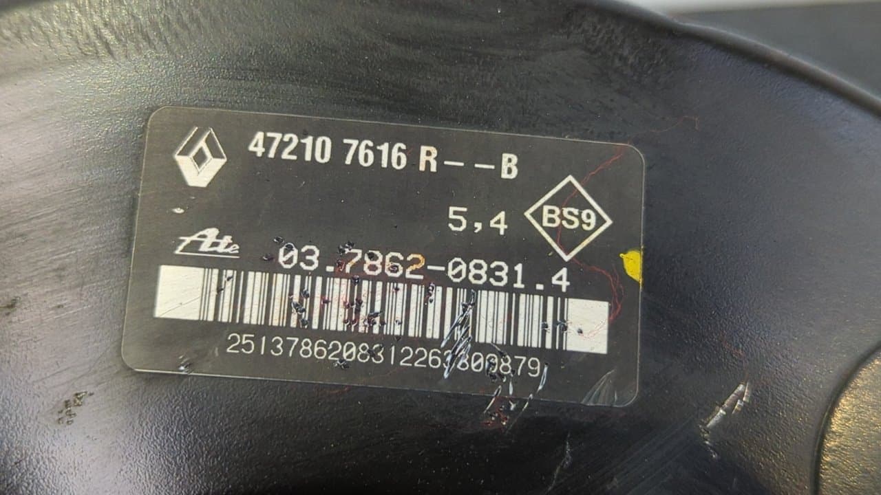 Recambio de SERVOFRENO para DACIA DOKKER K9K 626 referencia OEM IAM 472107616RB - BLANCO 2