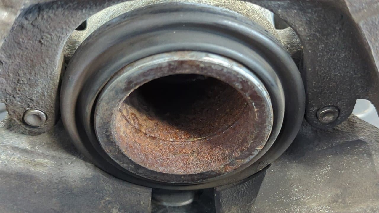 Recambio de PINZA DE FRENO DELANTERA IZQUIERDA para AUDI A6 BERLINA (4B2) 2.5 TDI AKE referencia OEM IAM ATE 886 57 - AZUL 4