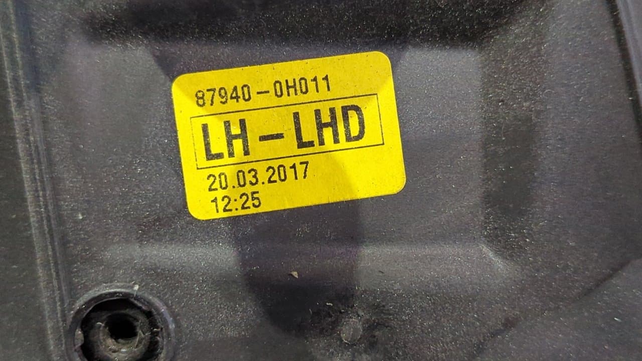 Recambio de RETROVISOR IZQUIERDO para TOYOTA AYGO (KGB/WNB) City 1KRFE referencia OEM IAM 879400H011 - NEGRO 3