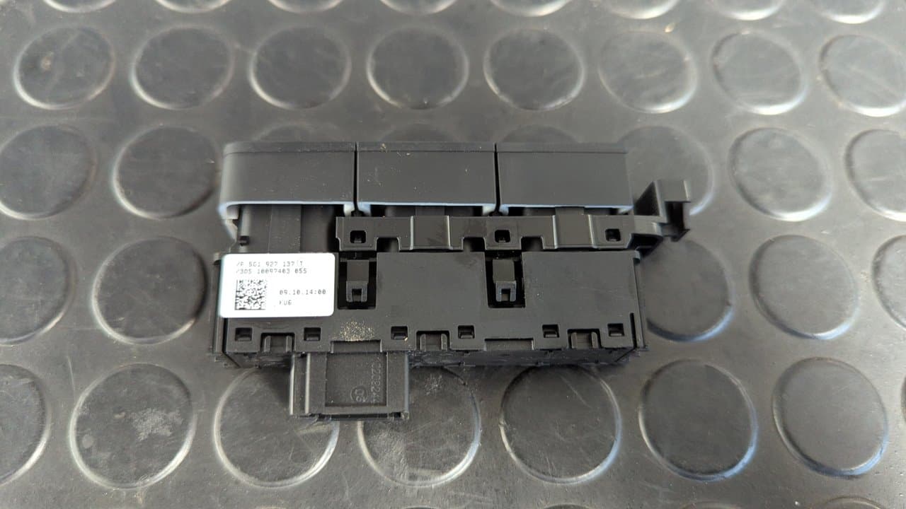Recambio de INTERRUPTOR para VOLKSWAGEN GOLF VII LIM. (5G1) BlueMotion CRKB referencia OEM IAM 5G1927137T - NEGRO 3